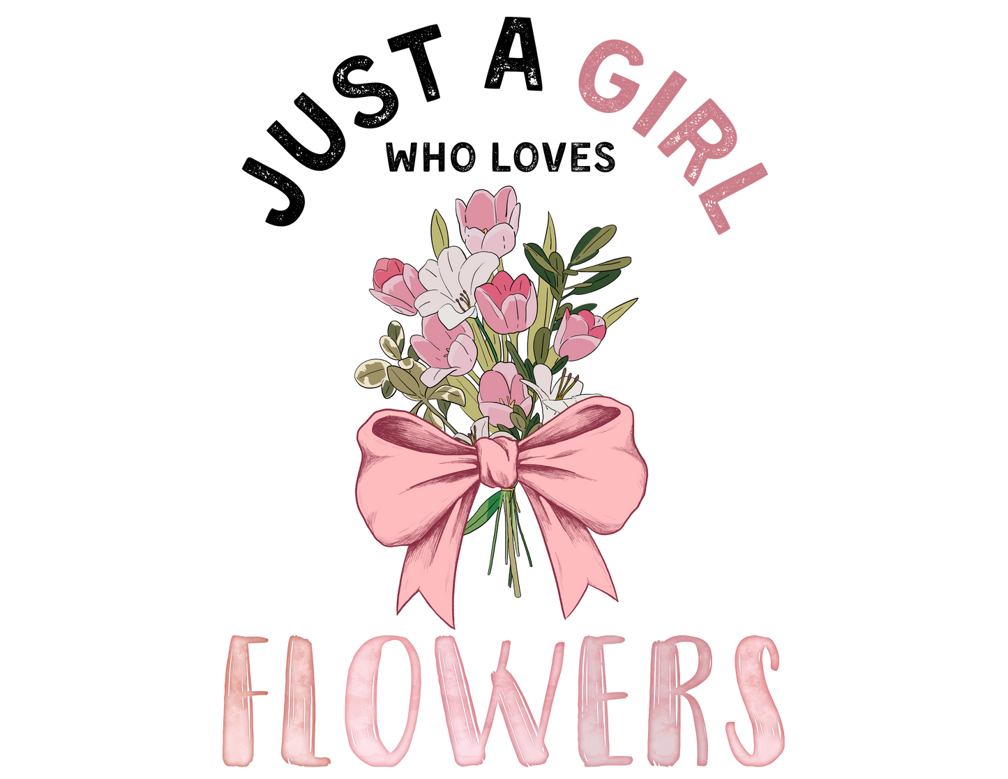 Just a Girl Who Loves... Graphic Women's Tee | Choose Your Passion 💖 - Personalizable - Whippie's