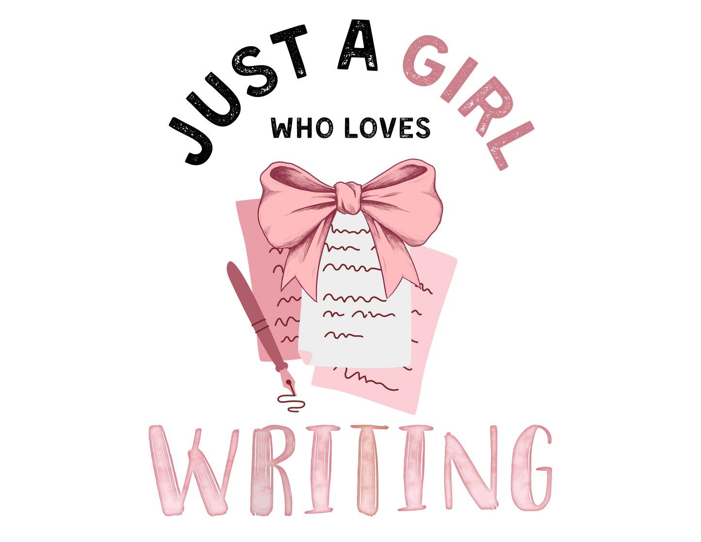 Just a Girl Who Loves... Graphic Women's Tee | Choose Your Passion 💖 - Personalizable - Whippie's
