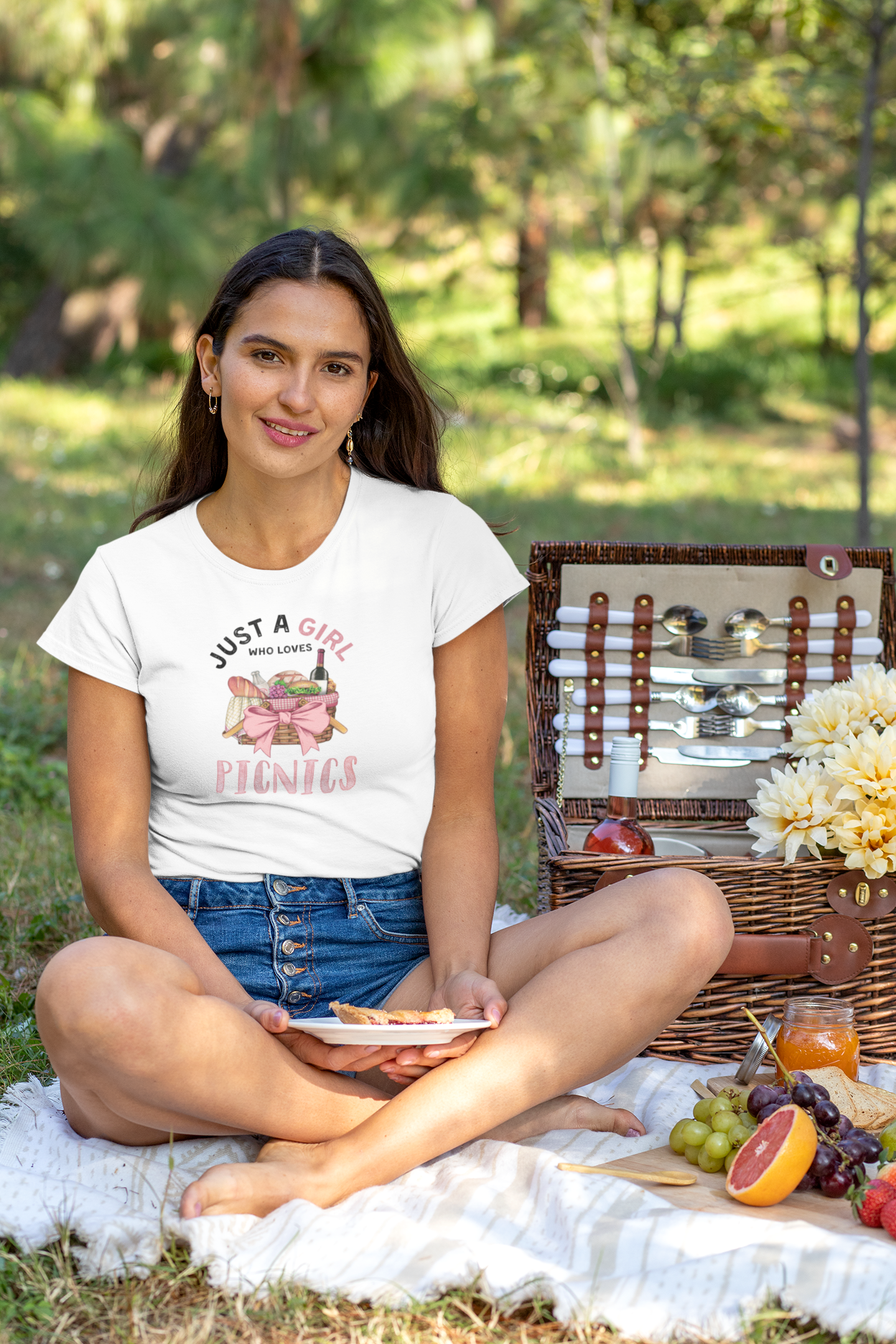 Just a Girl Who Loves... Graphic Women's Tee | Choose Your Passion 💖 - Personalizable - Whippie's