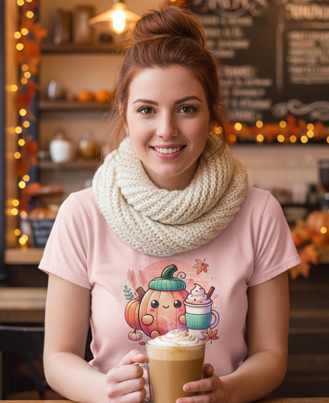 Cute Pumpkin Latte Pumpkin Spice Tee