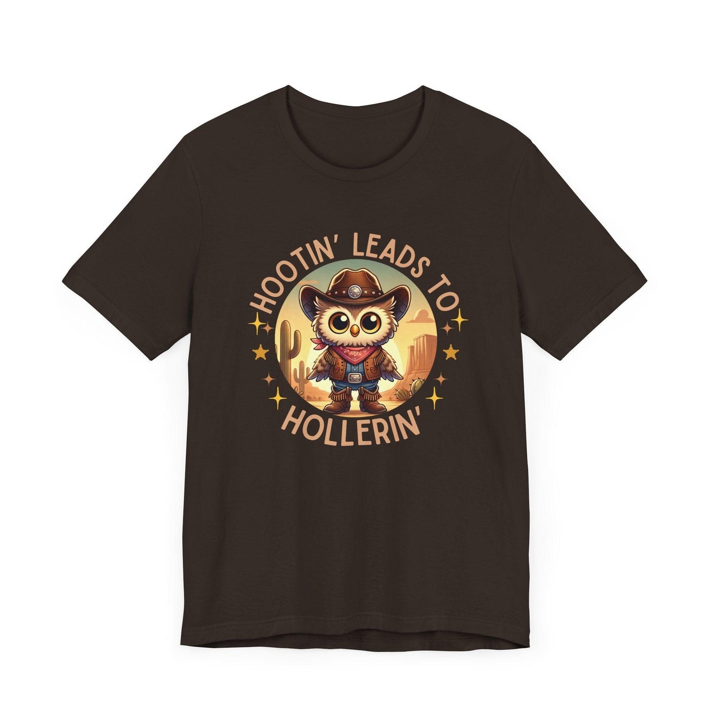 Hootin' Leads to Hollerin' - Unisex Jersey Tee - 🤠 Yeehaw! Embrace Your Inner Cowboy/Cowgirl 🤠 - Whippie's