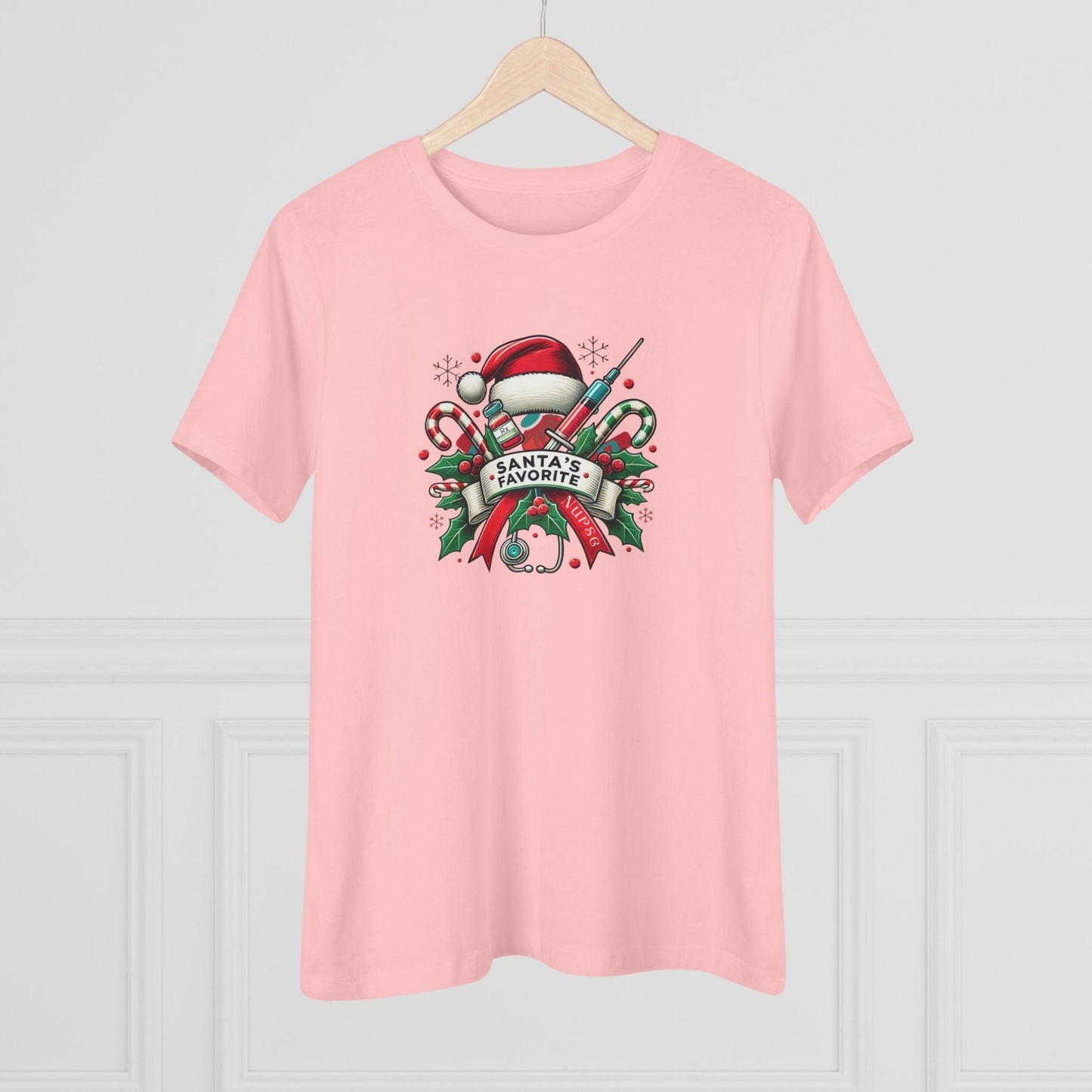 Santa's Favorite Nurse - Women's Softstyle Tee - Whippie's
