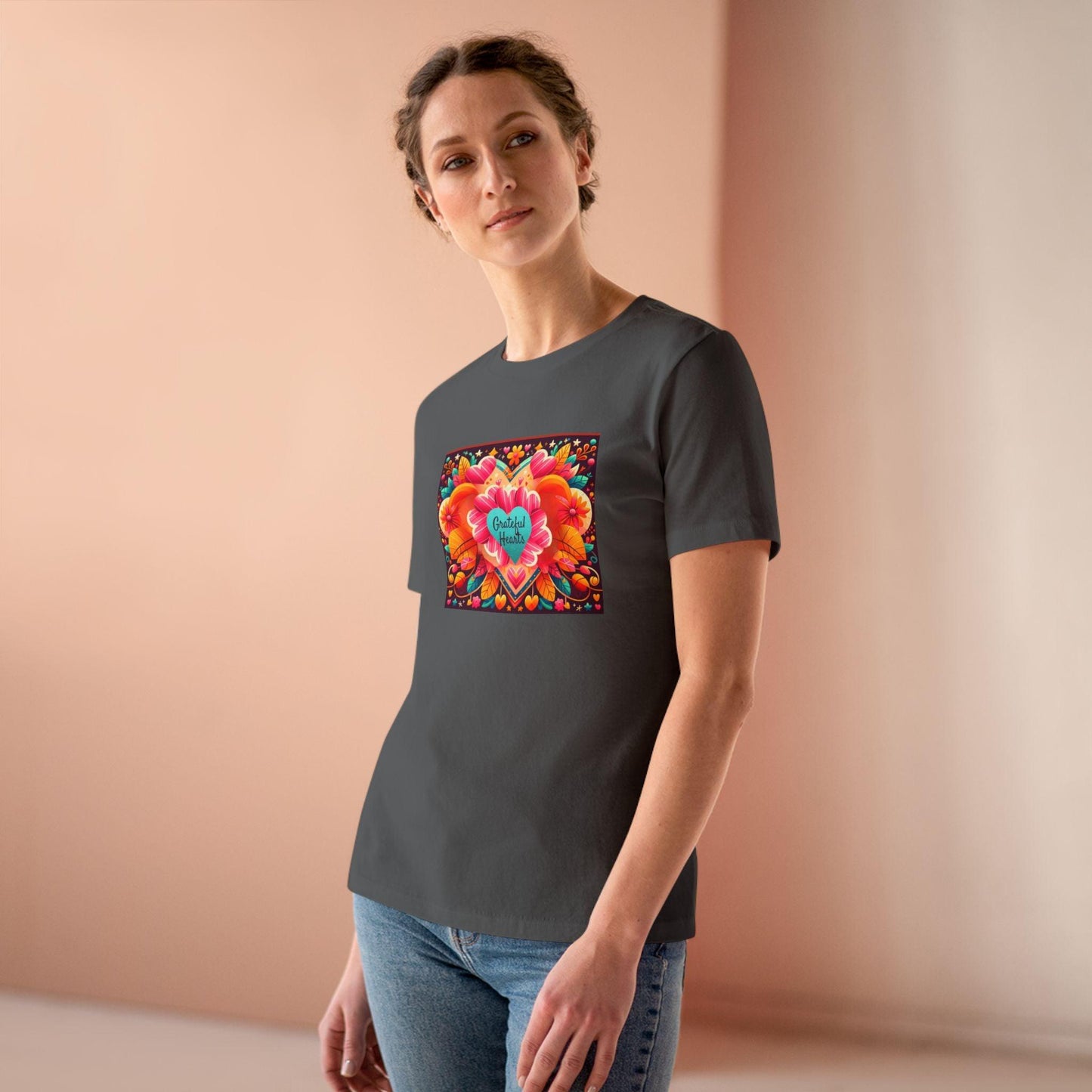 Grateful Hearts - A Celebration of Love and Gratitude 🧡💛❤️ - Women's Softstyle Tee - Whippie's