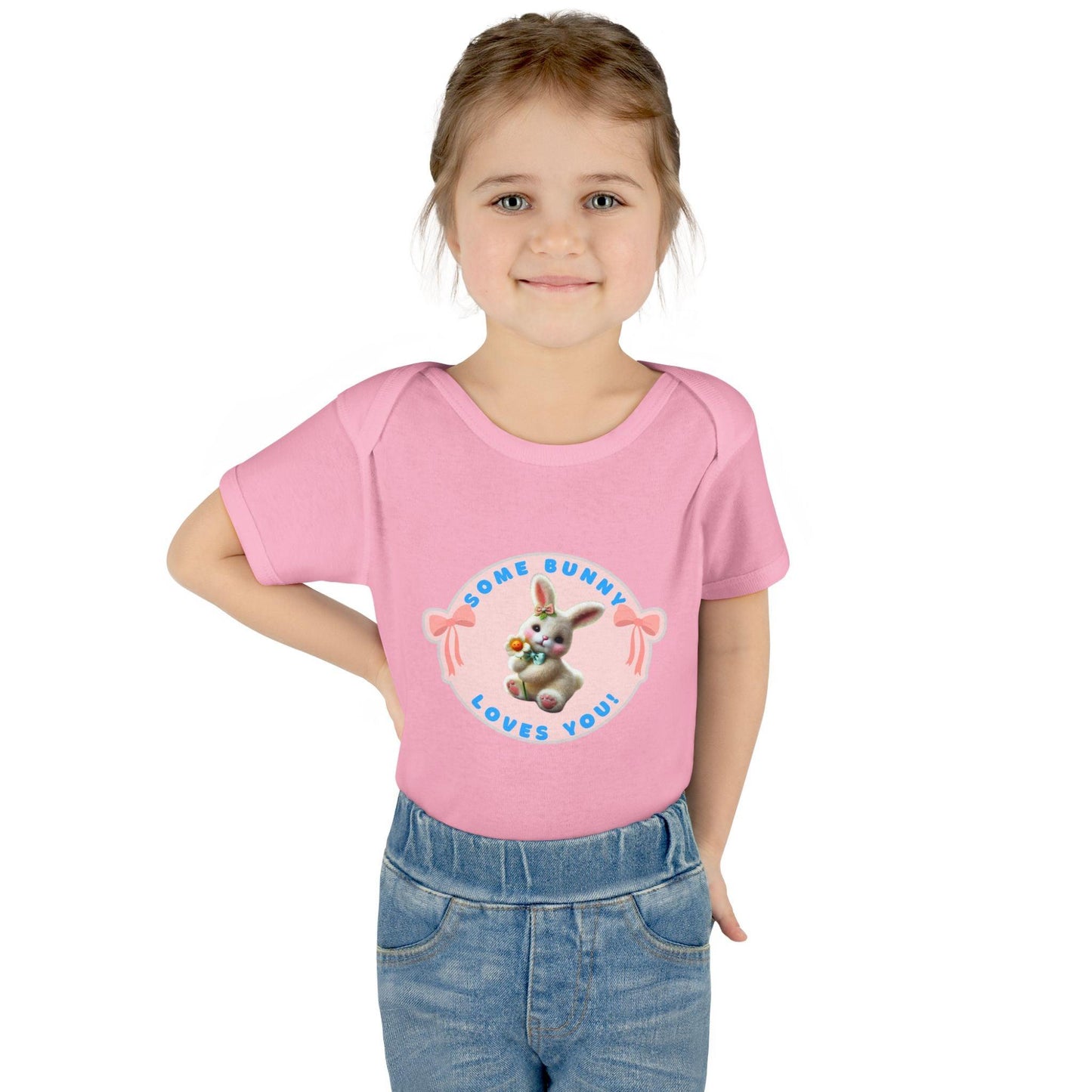 Some Bunny Loves You Baby Onesie - Hop into Easter with Adorable Style! 🐰💖 - Whippie's