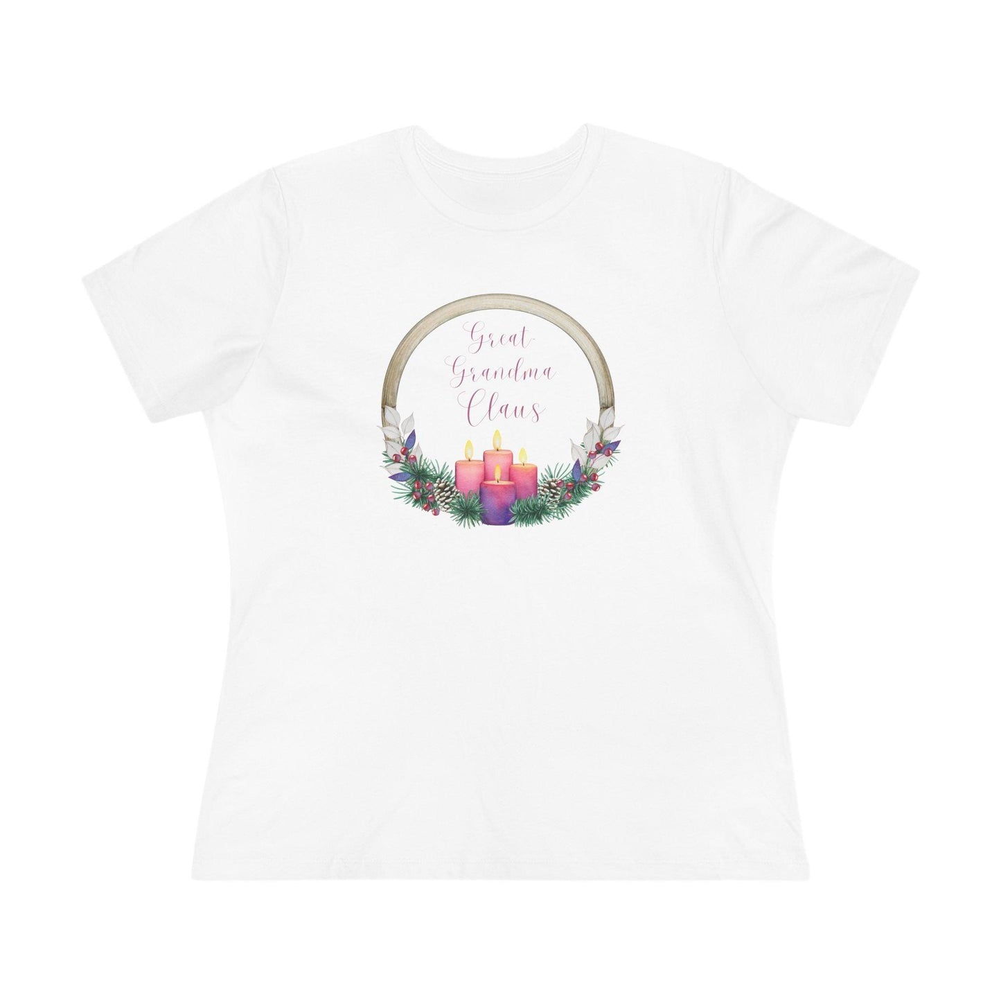 🕯️ Great Grandma Claus 👵🏼✨🎄 - Women's Softstyle Tee - Whippie's