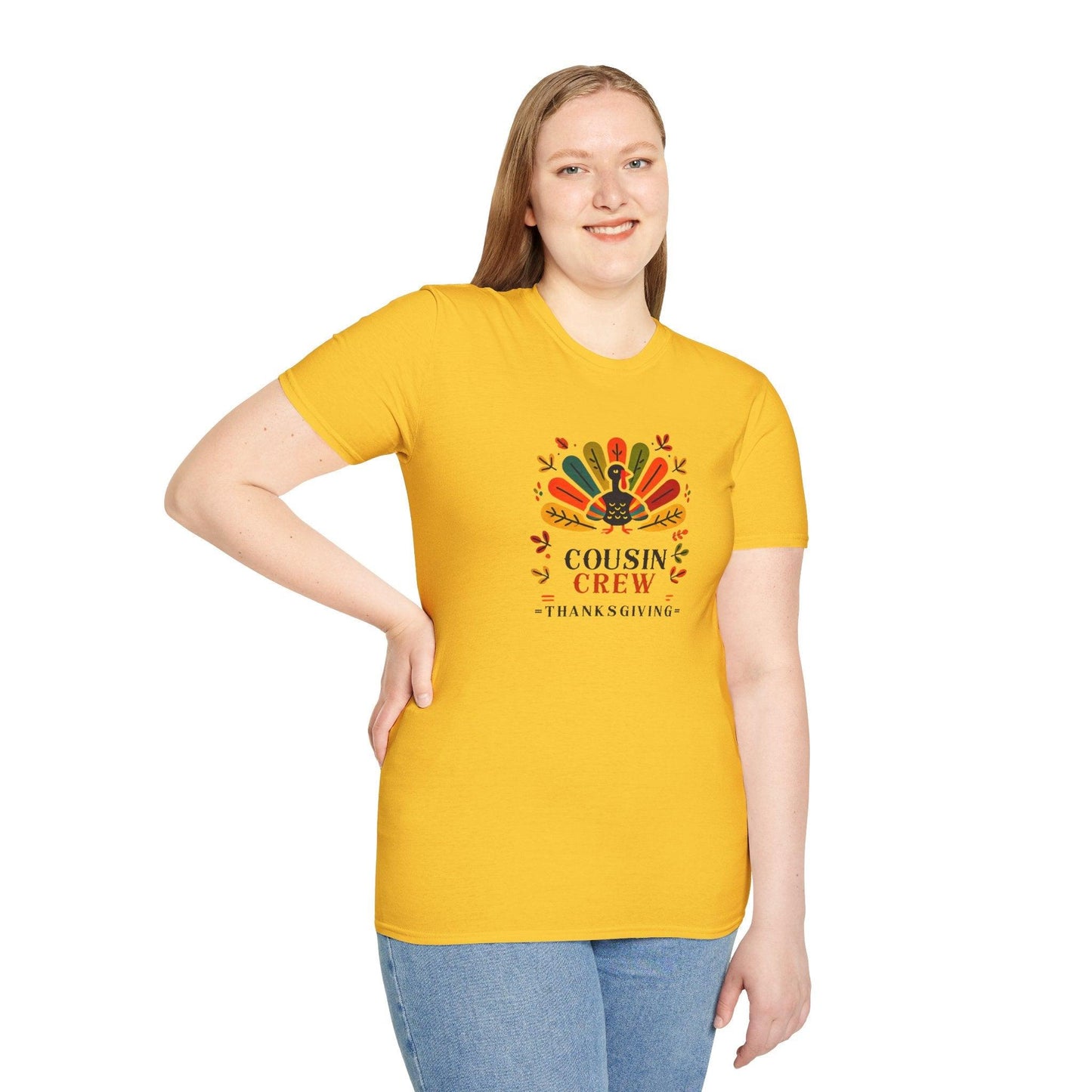 Thanksgiving Cousin Crew - Gobble 'Til You Wobble with Your Favorite Cousins! 🦃🍁 Unisex T-Shirt - Whippie's