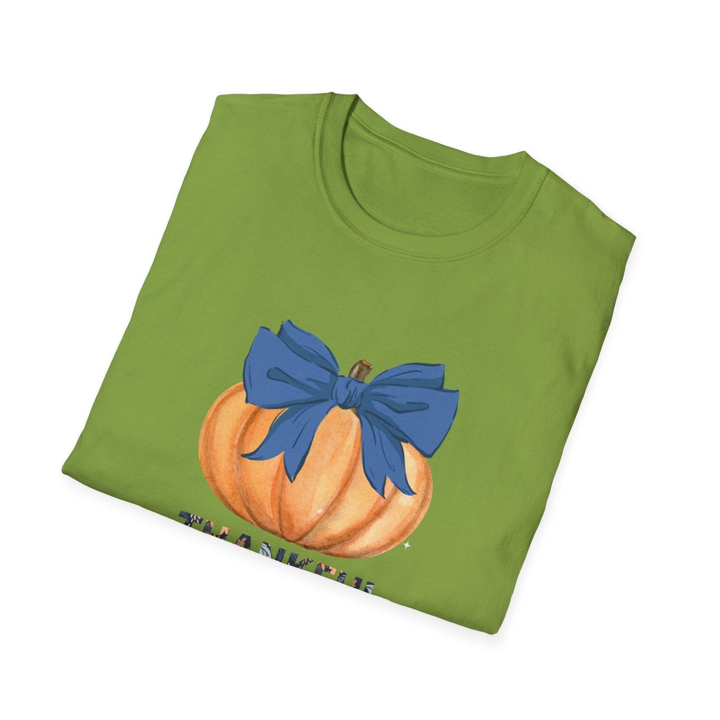 Thankful Pumpkin Tee - A Heart Full of Gratitude! 🧡💙 Unisex Tee - Whippie's