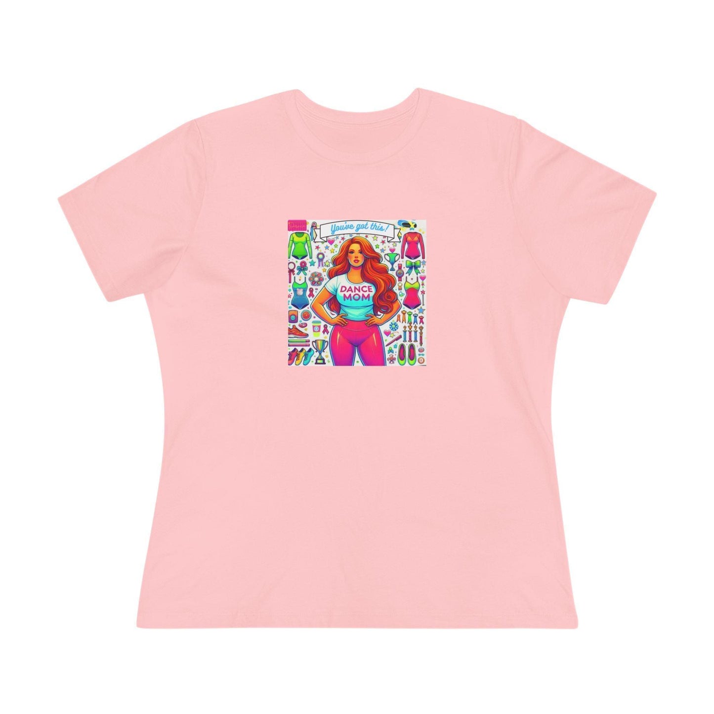 Dance Mom: You've Got This - Red Hair Mom - Curvy - Women's Softstyle Tee - Whippie's