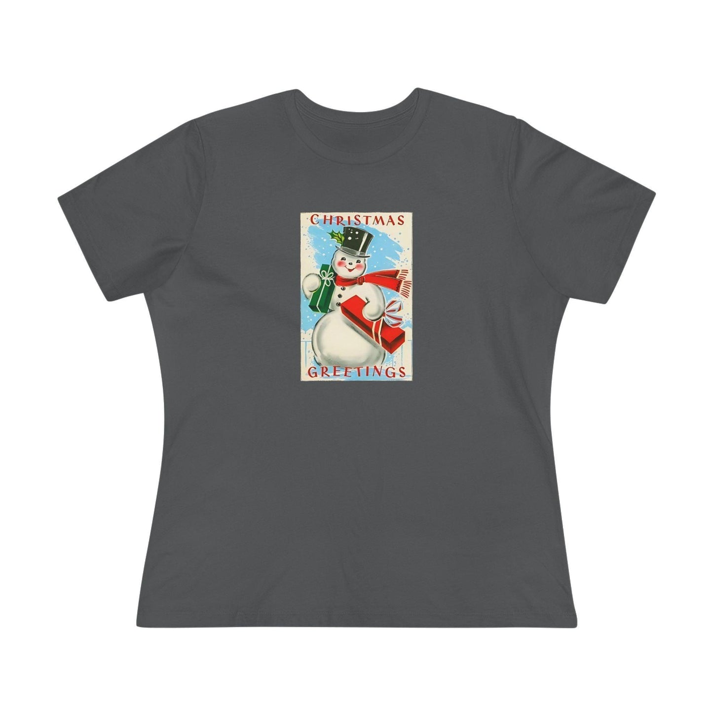 Christmas Greetings - Snowman - Women's Tee - Whippie's