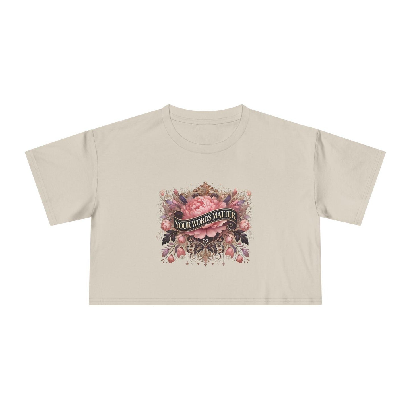 ๐ผ Your Words Matter ๐ฌ Women's Crop Tee ๐ธ - Whippie's
