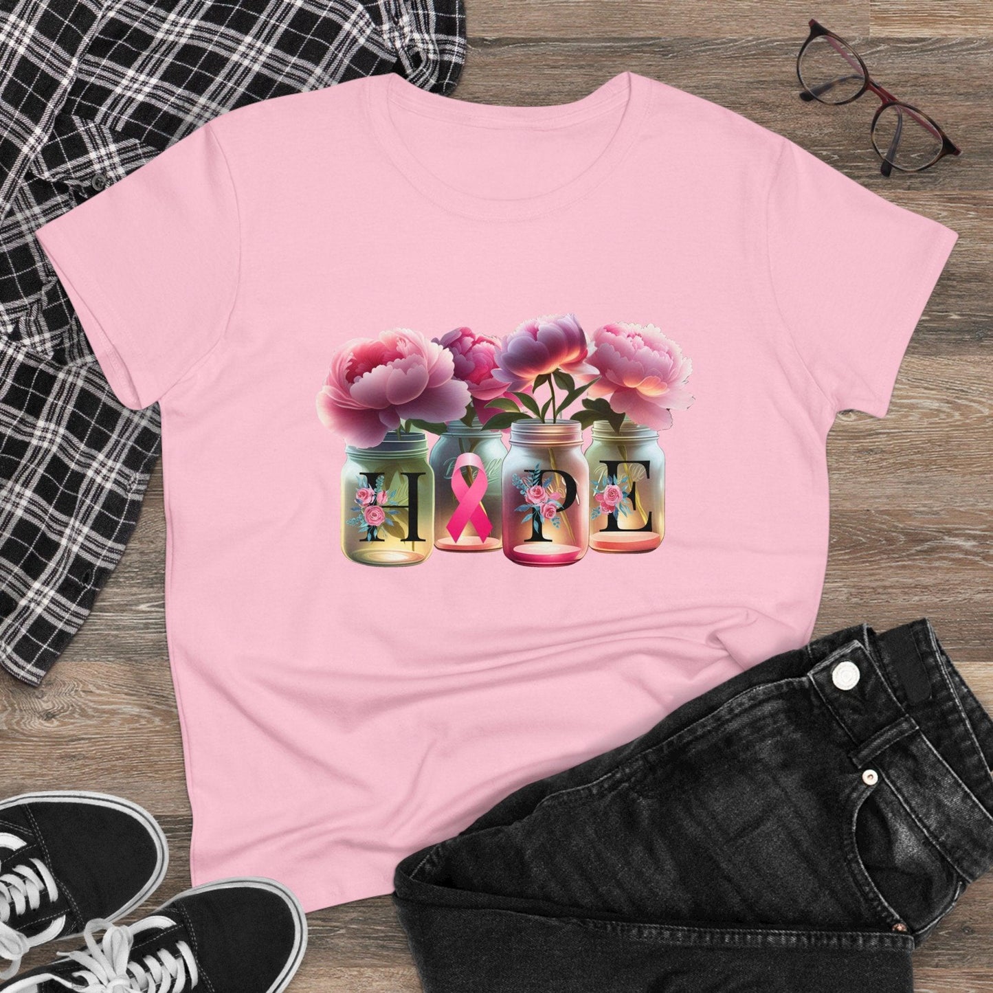 🌸 HOPE 🎀 Women's Tee 💖 A symbol of strength and resilience. - Whippie's
