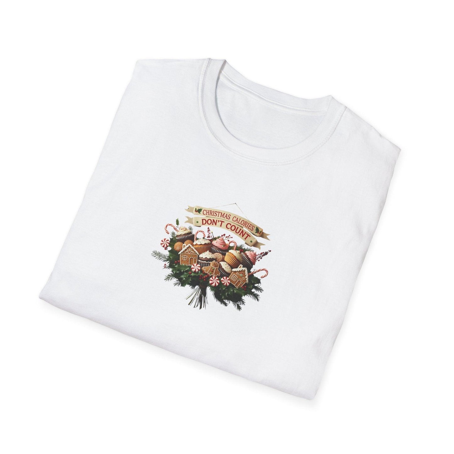 Christmas Calories Don't Count 🎅🎄 - Unisex Softstyle T-Shirt 🍪🎁 - Whippie's
