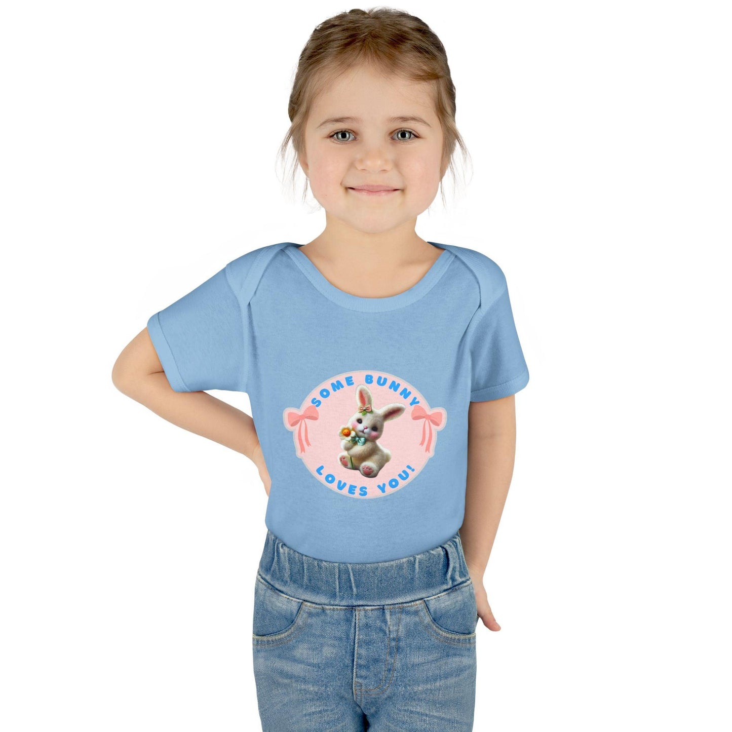 Some Bunny Loves You Baby Onesie - Hop into Easter with Adorable Style! 🐰💖 - Whippie's