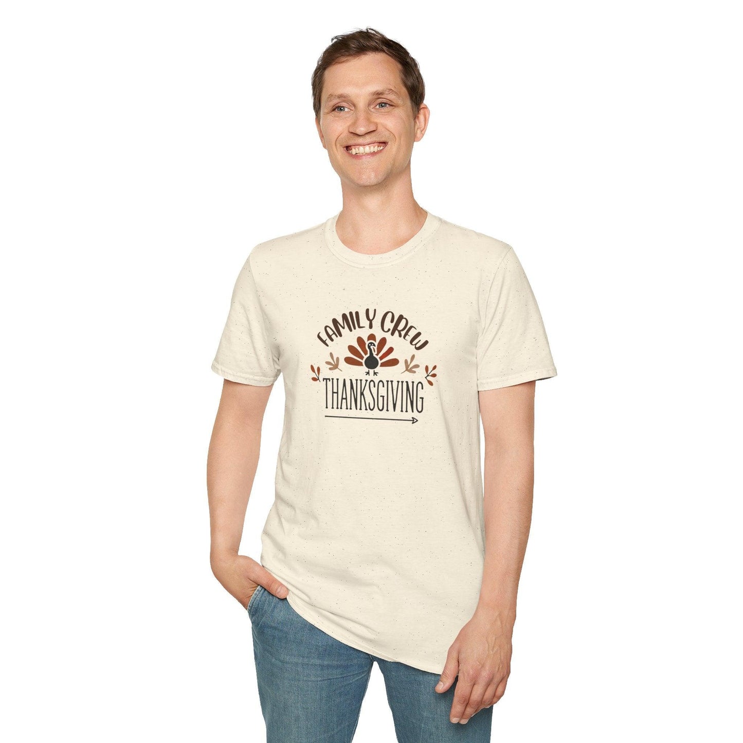 Thanksgiving Family Crew - Gobble 'Til You Wobble with Your Favorite Crew! 🦃🍁 Unisex T-Shirt - Whippie's