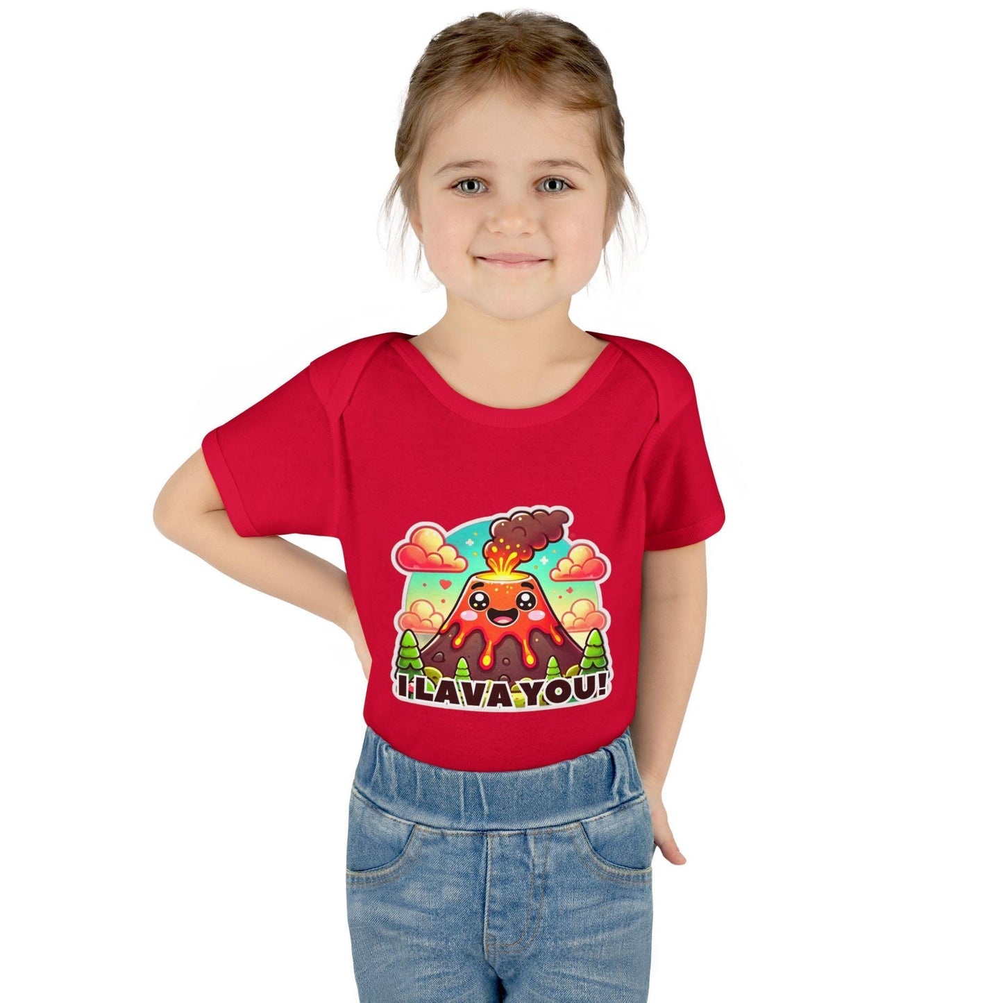 I Lava You - Baby Onesie ❤️🌋 - Whippie's