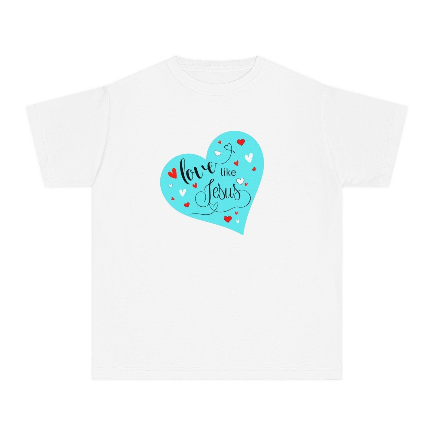💙 Love Like Jesus ❤️ Youth Midweight Tee ✨ Spread love and kindness. - Whippie's