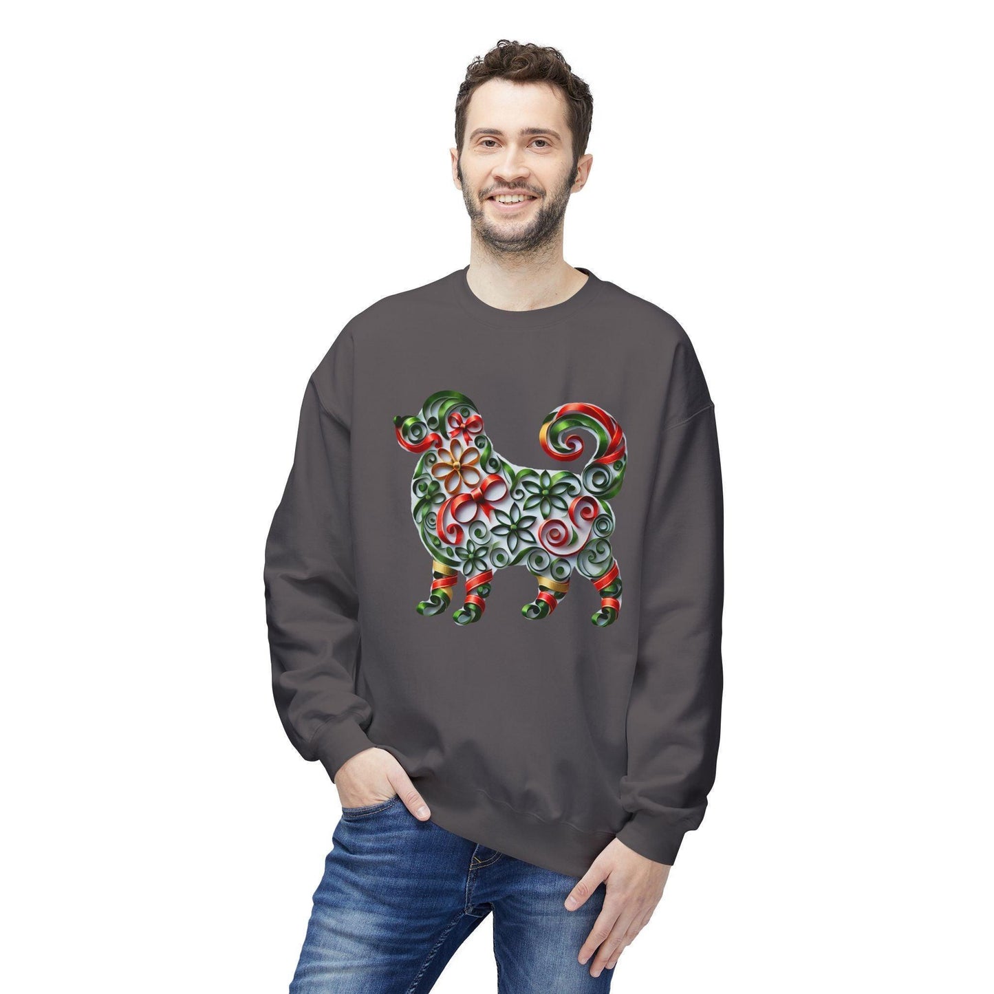 🐶 Merry Woofmas! 🎄 Unisex Fleece Sweatshirt 🎁 - Whippie's