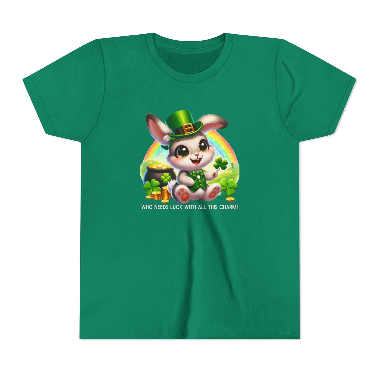 Who Needs Luck with All This Charm? Youth Tee - Spread Luck and Laughter! ๐๐ - Whippie's