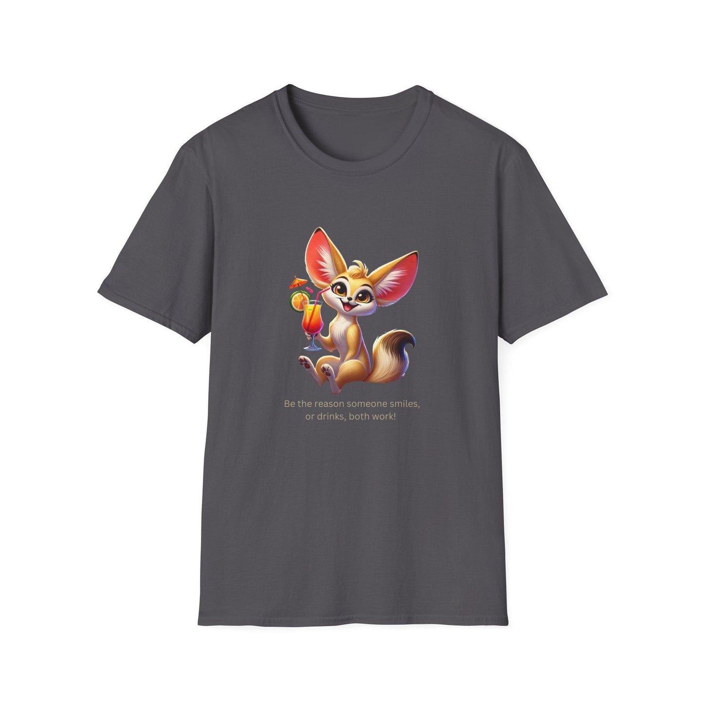 Fennec Fox Cocktail - Cheers to Good Times and Smiles! š¦šø Unisex T-shirt - Whippie's