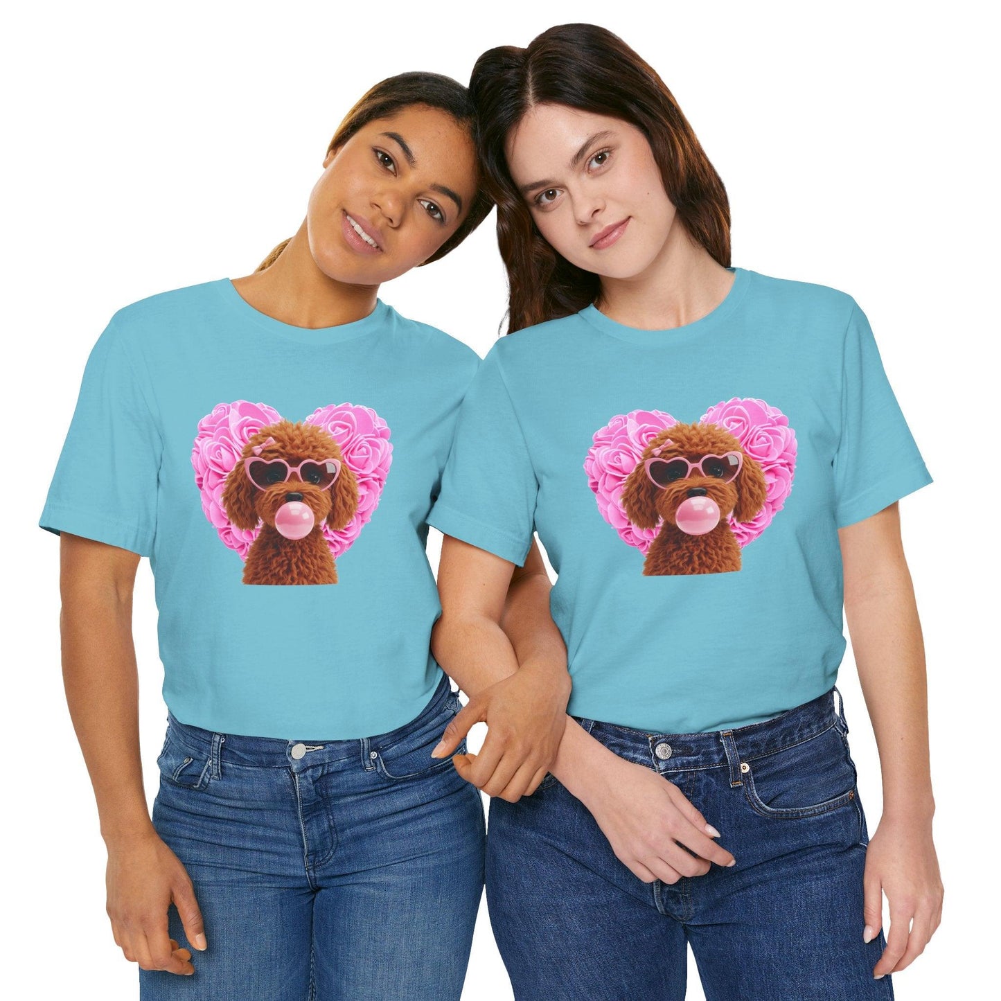 Doodle Love Unisex Jersey Tee - 💖 Cuteness Overload! 💖 - Whippie's