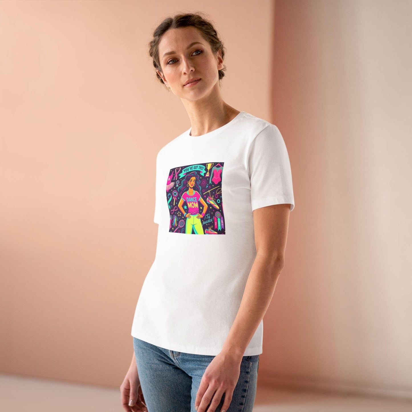 Dance Mom Magic (Latina Mom) - A Colorful Celebration 💃🌈 - Women's Softstyle Tee - Whippie's