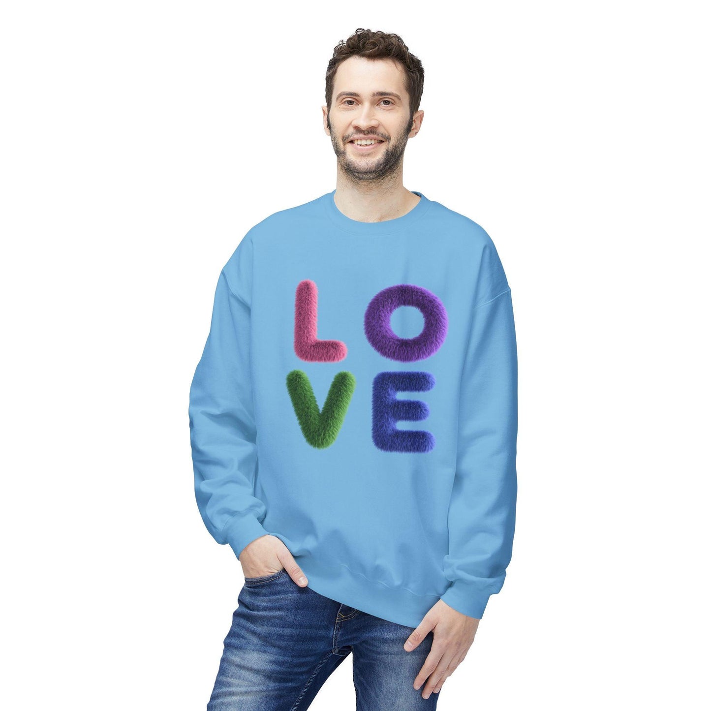 Fuzzy Love - Unisex Fleece Sweatshirt - Spread the Love ❤️ - Whippie's