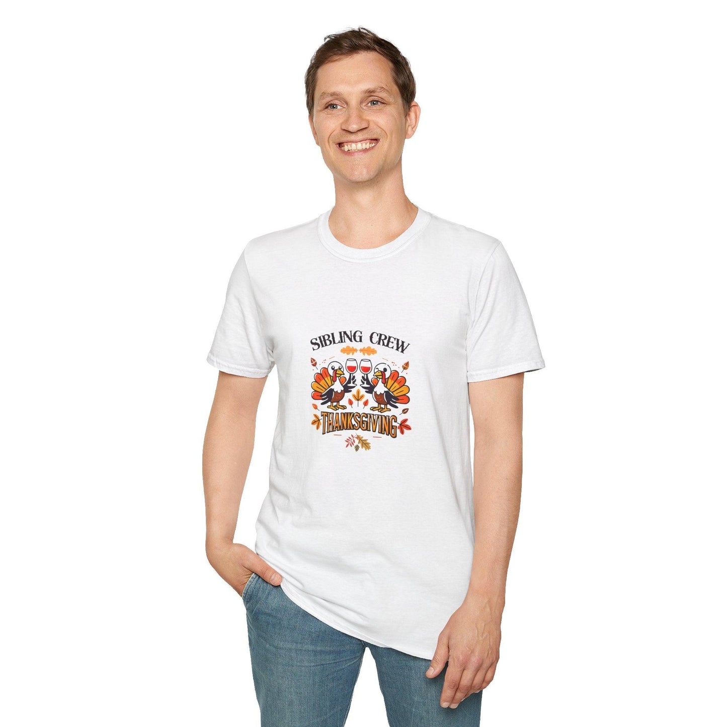 Thanksgiving Sibling Crew - Wine Unisex T-Shirt - Whippie's