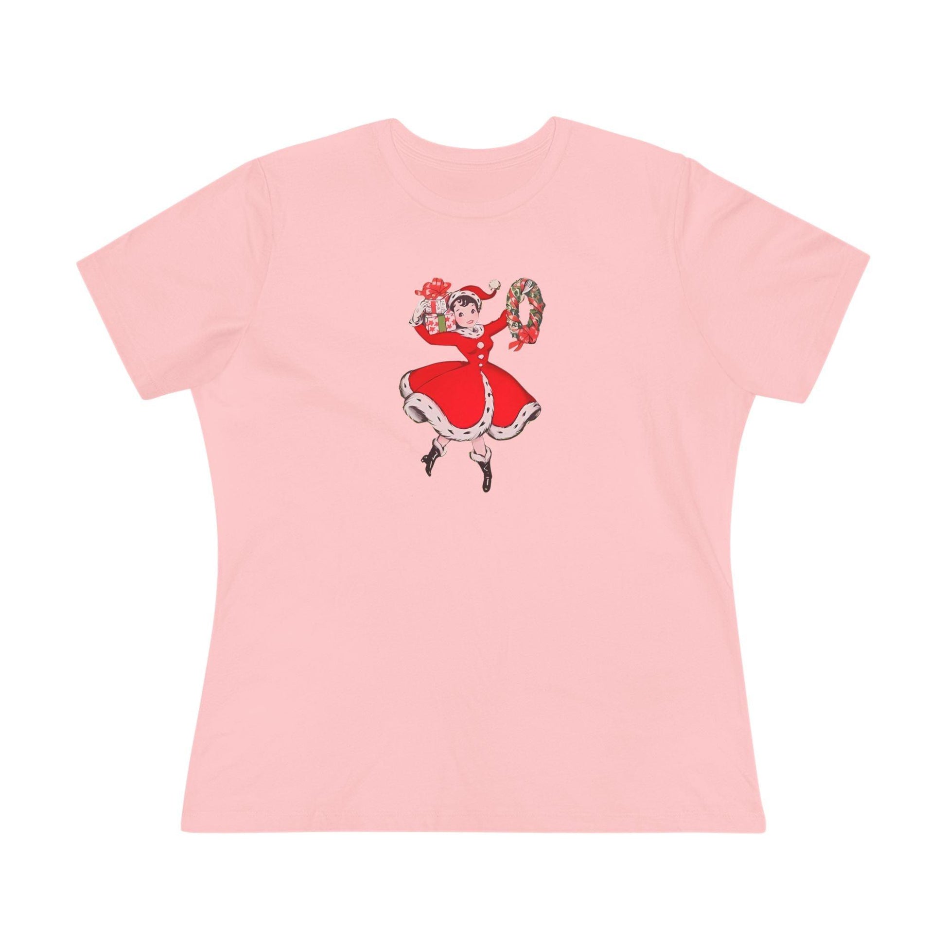 Retro Woman with Wreath - Women's Softstyle Tee - Whippie's