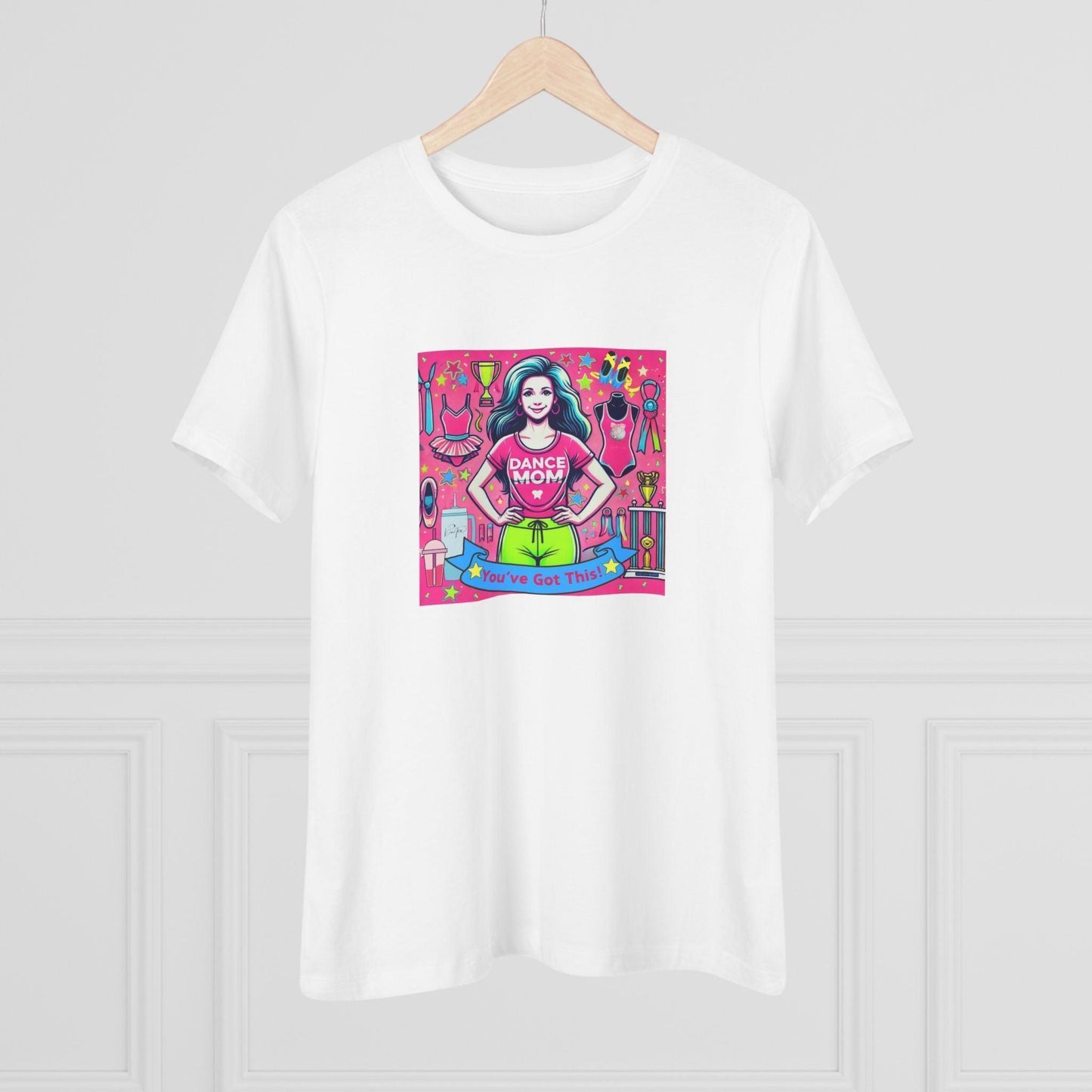 Dance Mom Magic (Brunette Mom) - A Colorful Celebration 🌈 - Women's Softstyle Tee - Whippie's