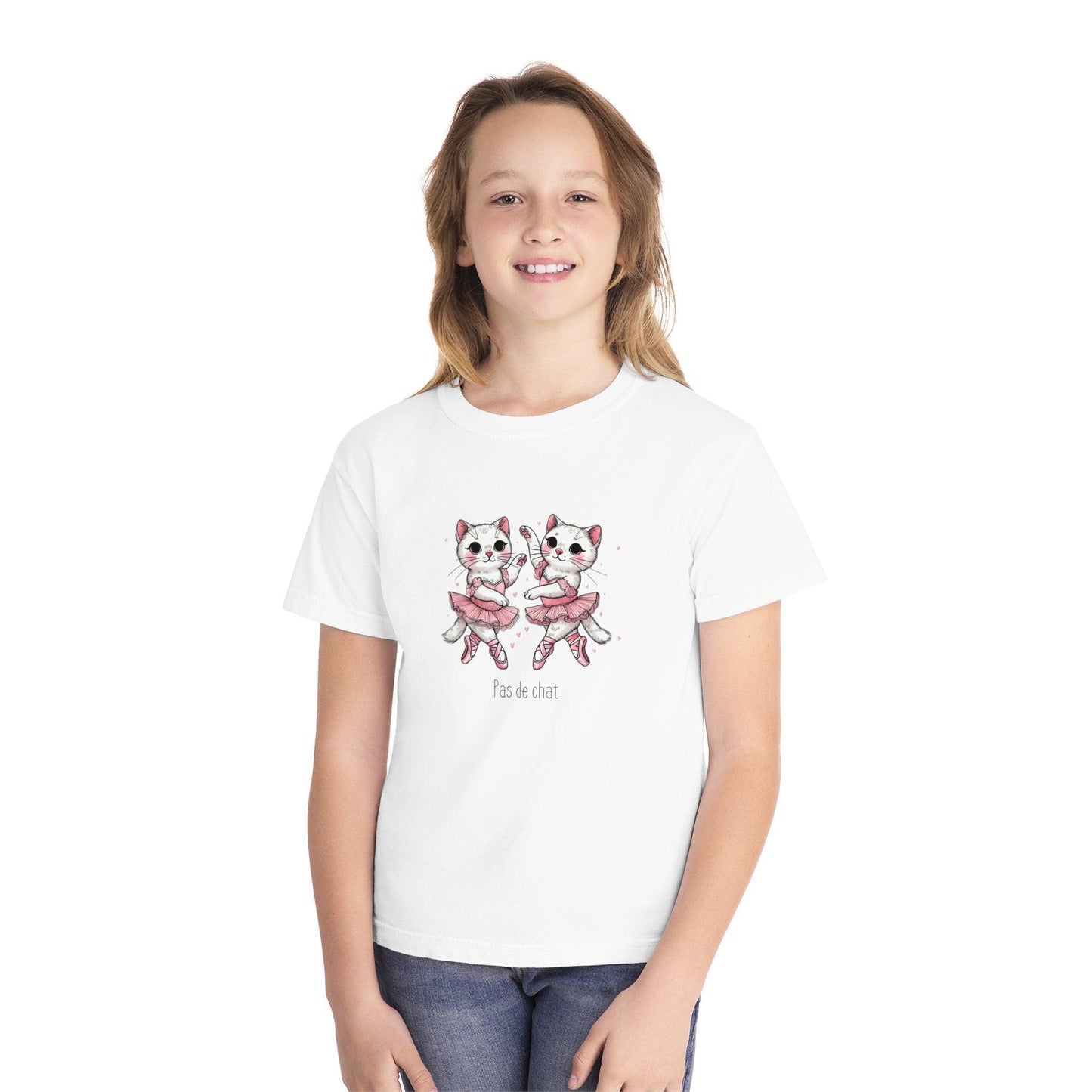 🐈⬛ Pas de Chat 🩰 Youth Midweight Tee ✨ - Whippie's