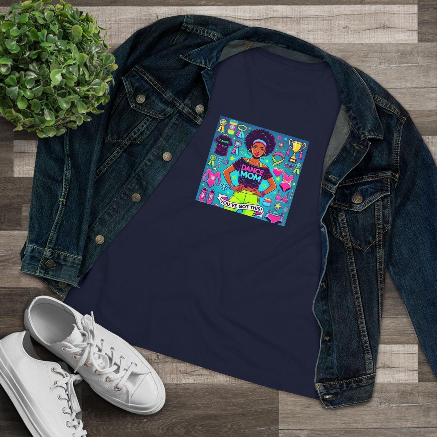 Dance Mom: You've Got This - Darker Skin Tone Mom - Short Hair - Women's Softstyle Tee - Whippie's