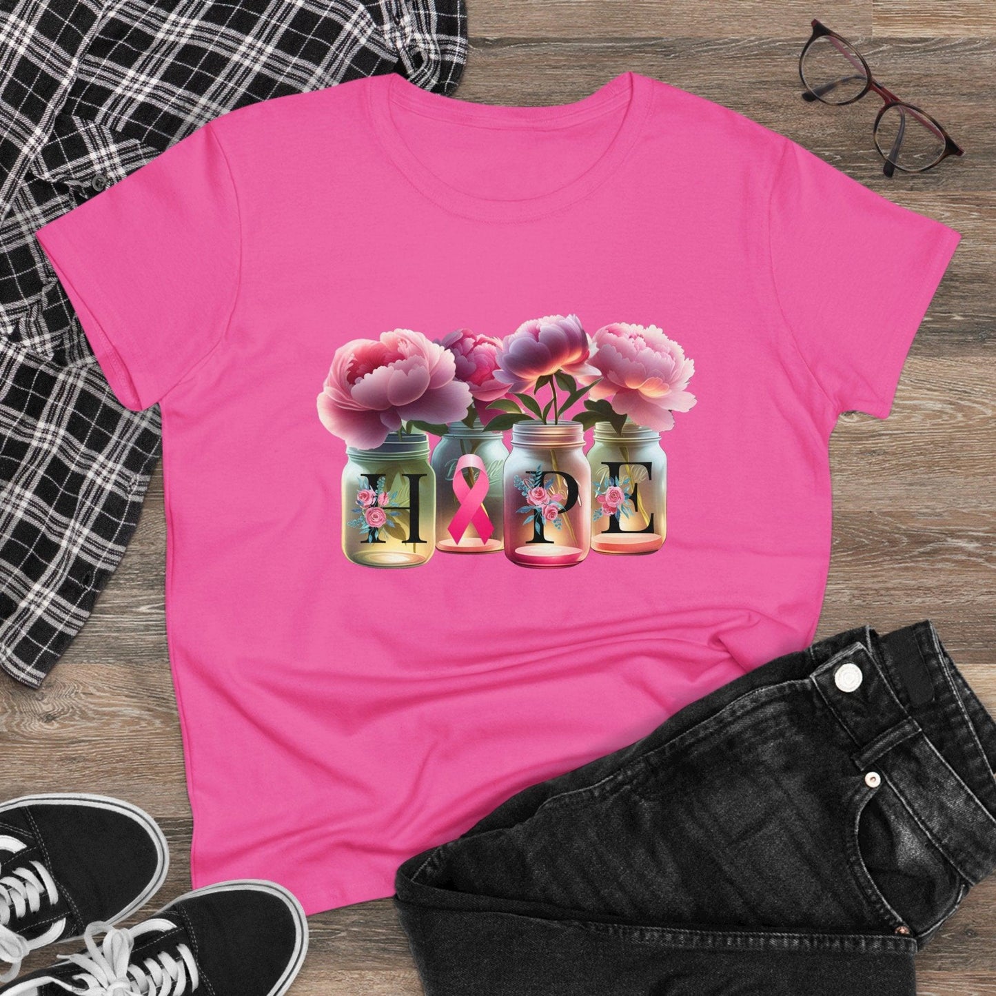 🌸 HOPE 🎀 Women's Tee 💖 A symbol of strength and resilience. - Whippie's