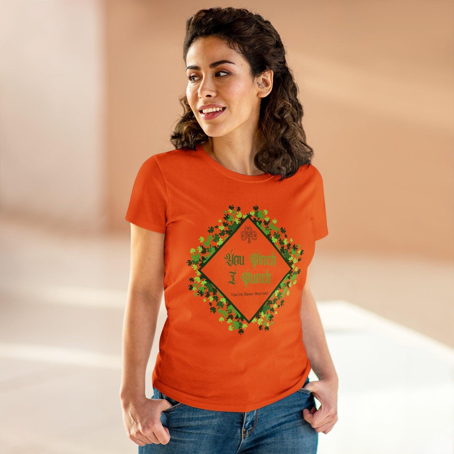 ๐ You Pinch I Punch ๐ Women's Tee โ๏ธ A touch of Irish luck! - Whippie's