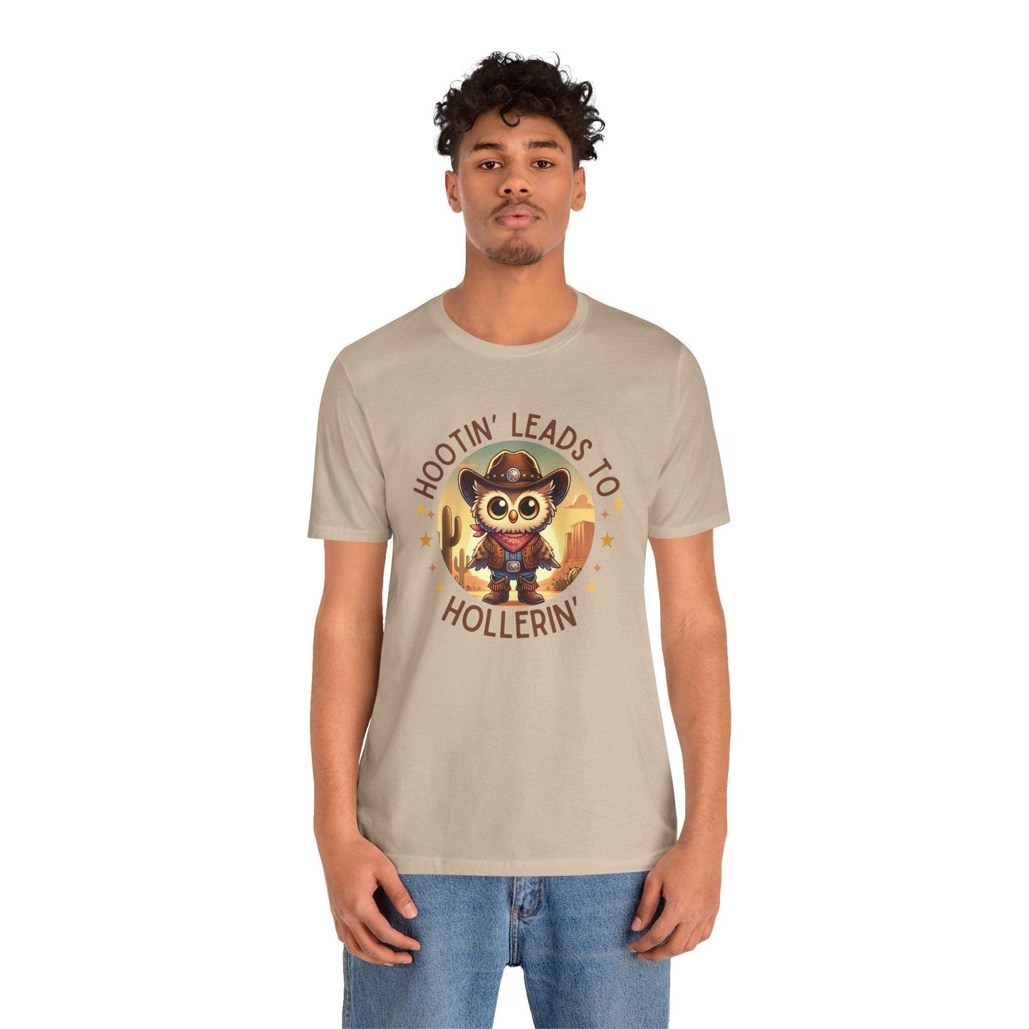 Hootin' Leads to Hollerin' - Unisex Jersey Tee - 🤠 Yeehaw! Embrace Your Inner Cowboy/Cowgirl 🤠 - Whippie's