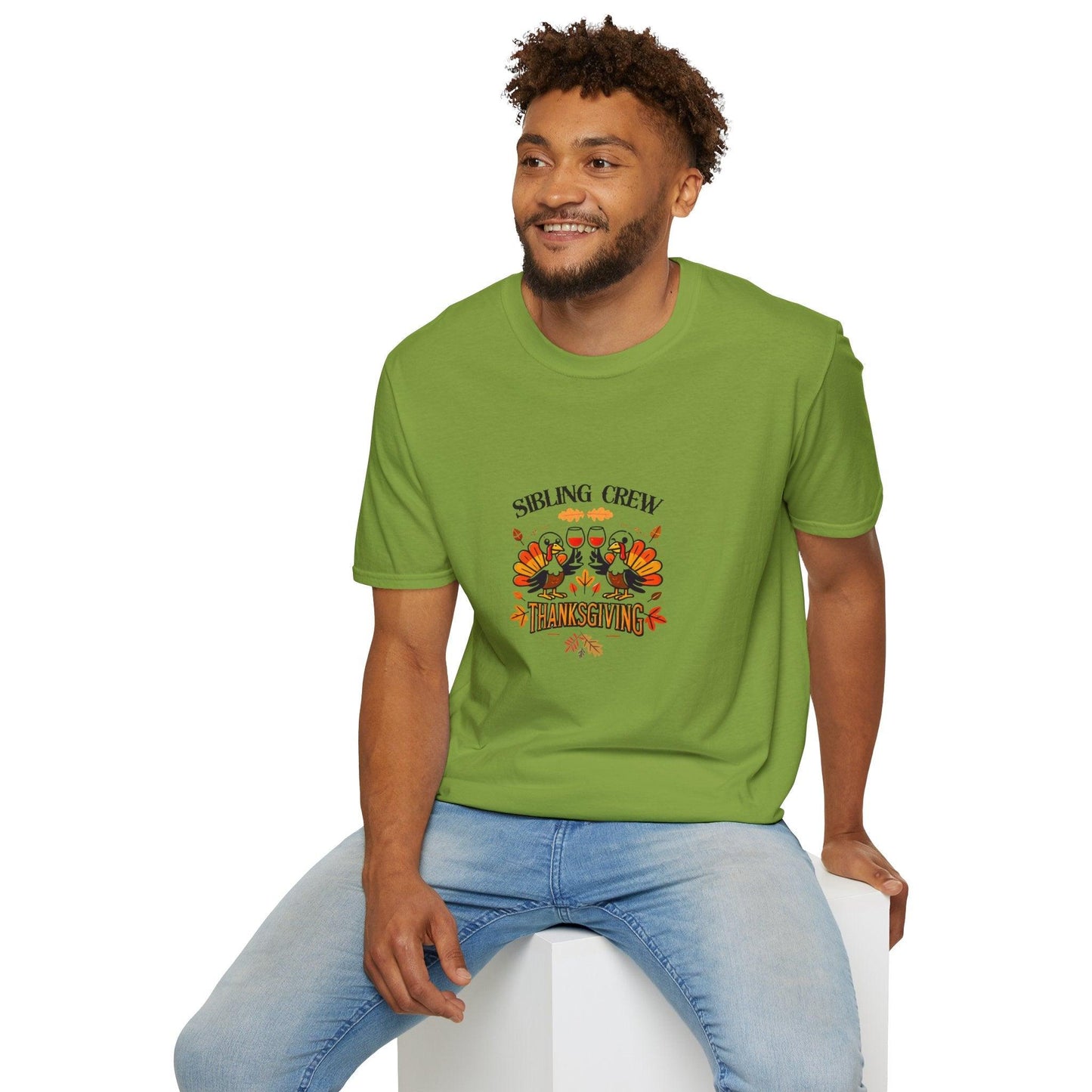 Thanksgiving Sibling Crew - Wine Unisex T-Shirt - Whippie's