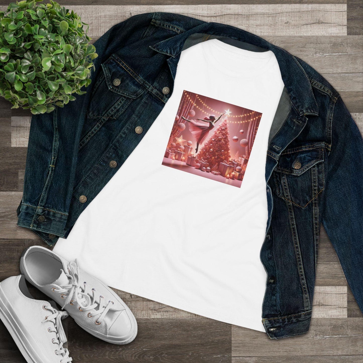 Pink Leap into the Holidays - Women's Softstyle Tee - Whippie's