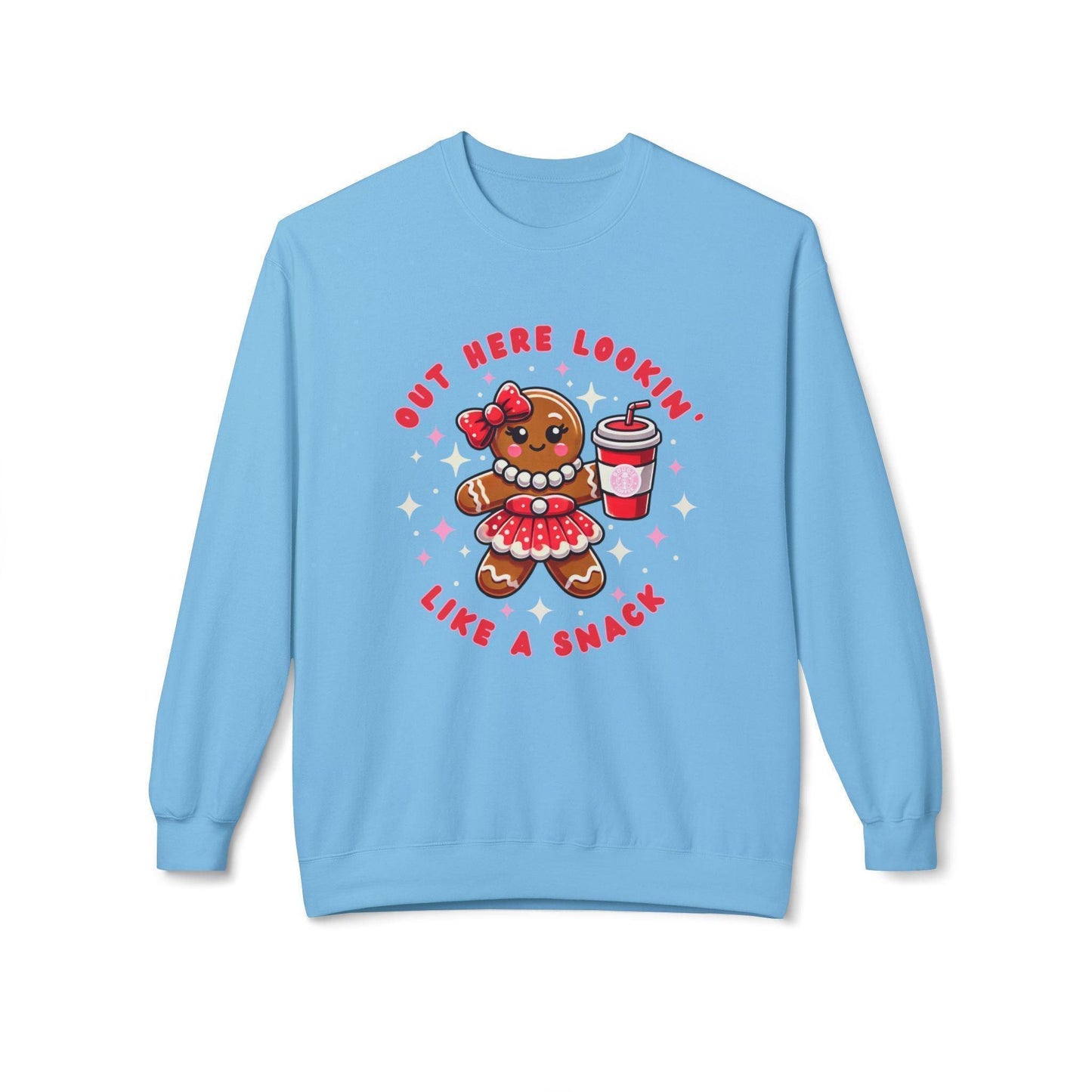 Out Here Lookin' Like a Snack 🍪☕️ Unisex Fleece Sweatshirt 🎄 - Whippie's