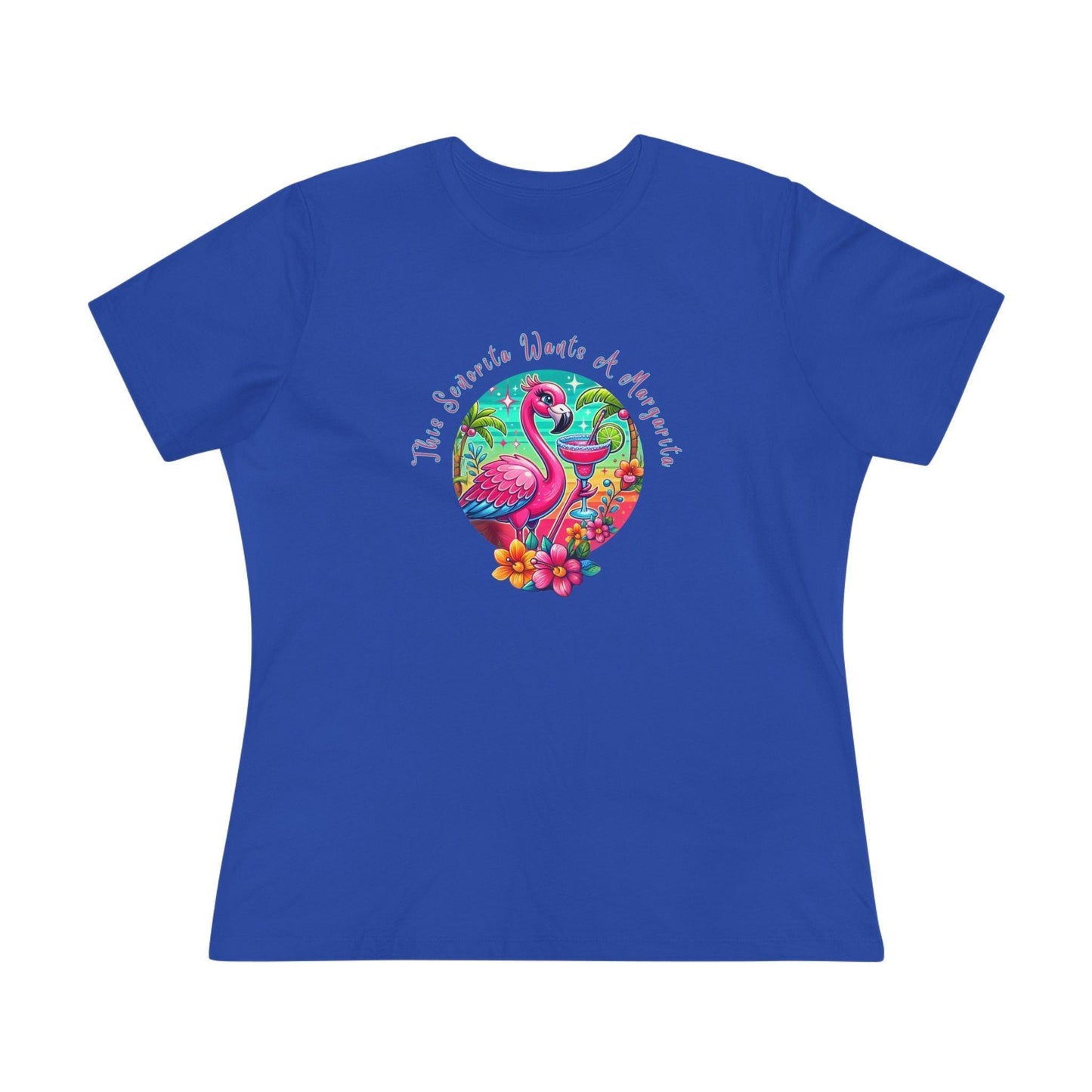 This Señorita Wants a Margarita - Women's Cotton Tee 🦩🍹 - Whippie's