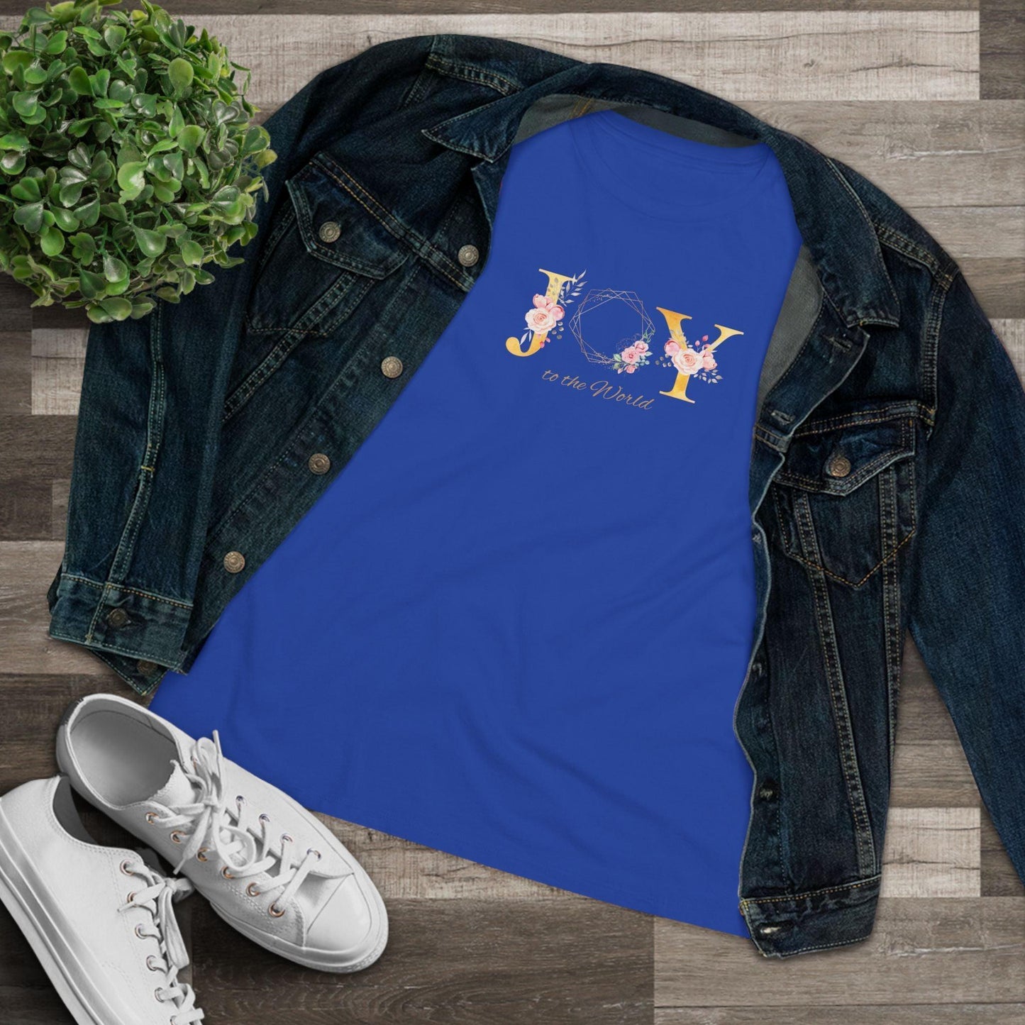 JOY to the World Women's Softstyle T-Shirt 🎄🌎💐 ✨ - Whippie's