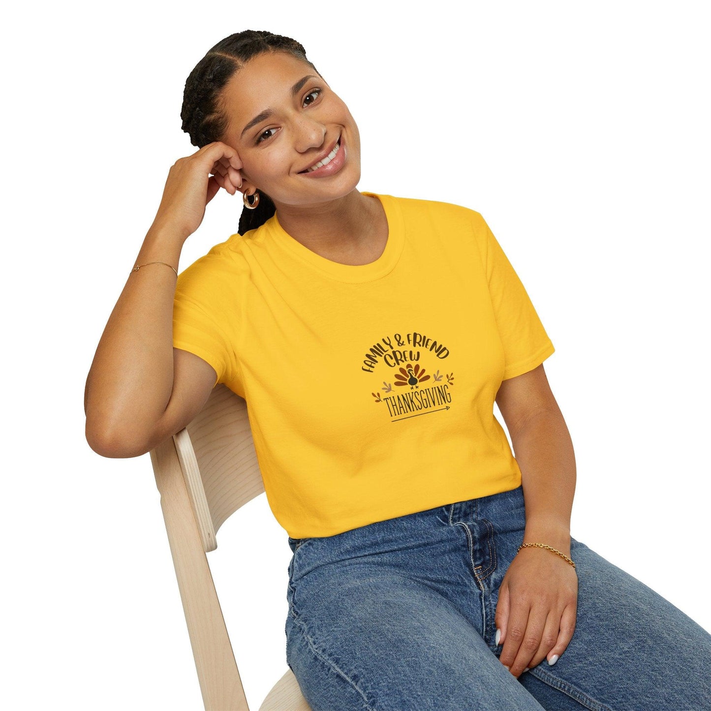 Thanksgiving Family & Friends Crew - Gobble 'Til You Wobble with Your Favorite Crew! 🦃🍁 Unisex T-Shirt - Whippie's
