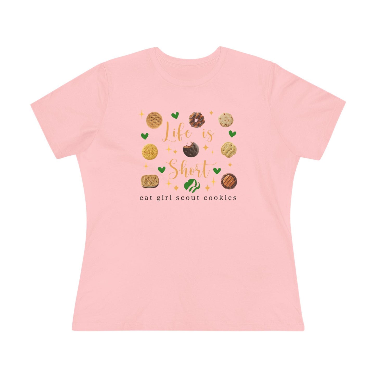 Life is Short, Eat Girl Scout Cookies Women's Tee 🍪❤️ - Whippie's