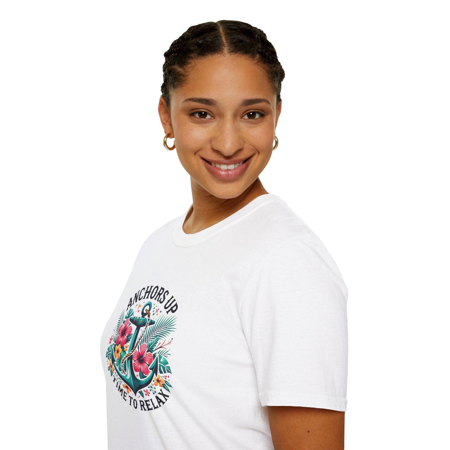 Anchors Up - Time to Relax - Unisex Tee! ๐บโ๏ธ - Whippie's
