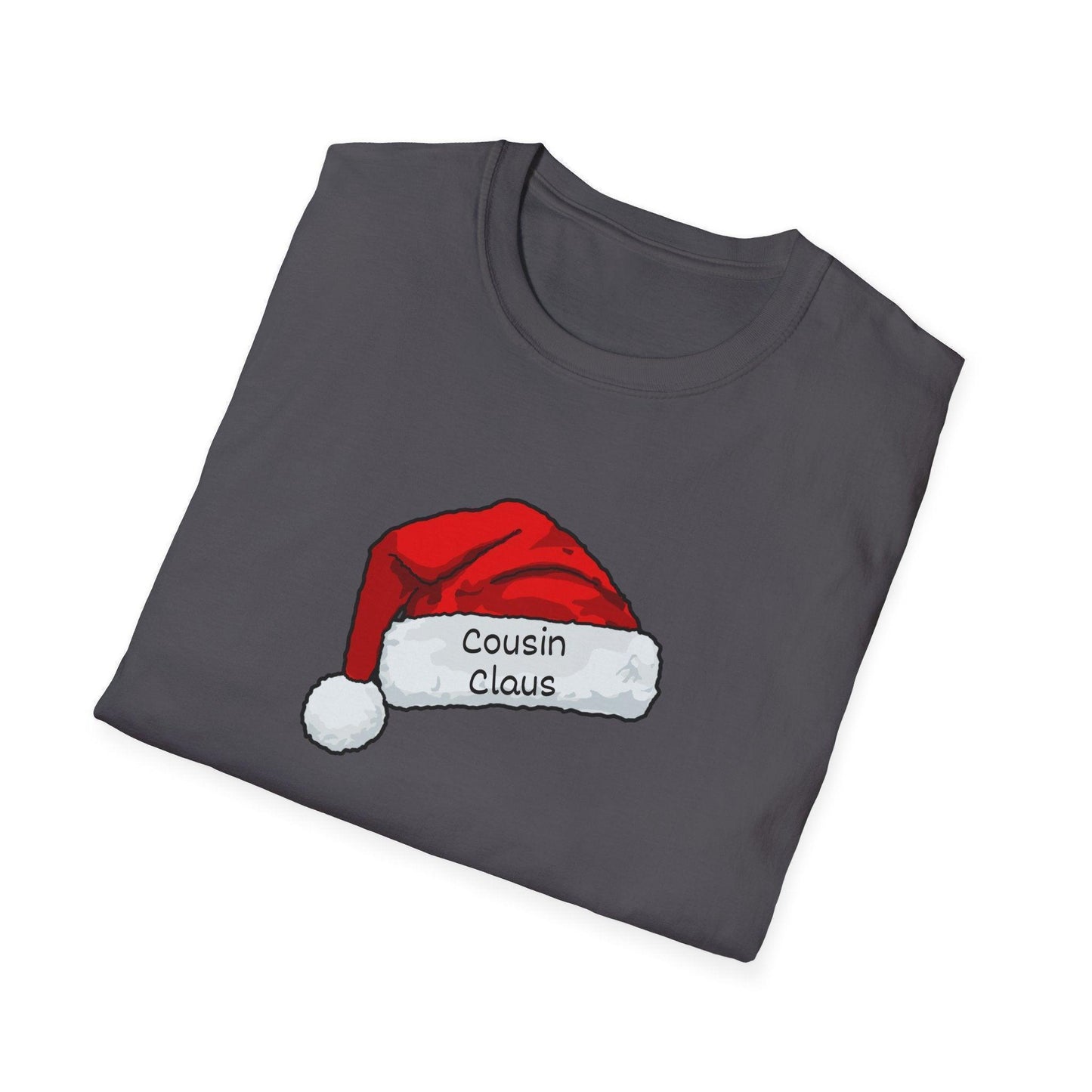 Cousin Claus: The Coolest Santa in Town 🎅- Unisex Softstyle T-shirt - Whippie's
