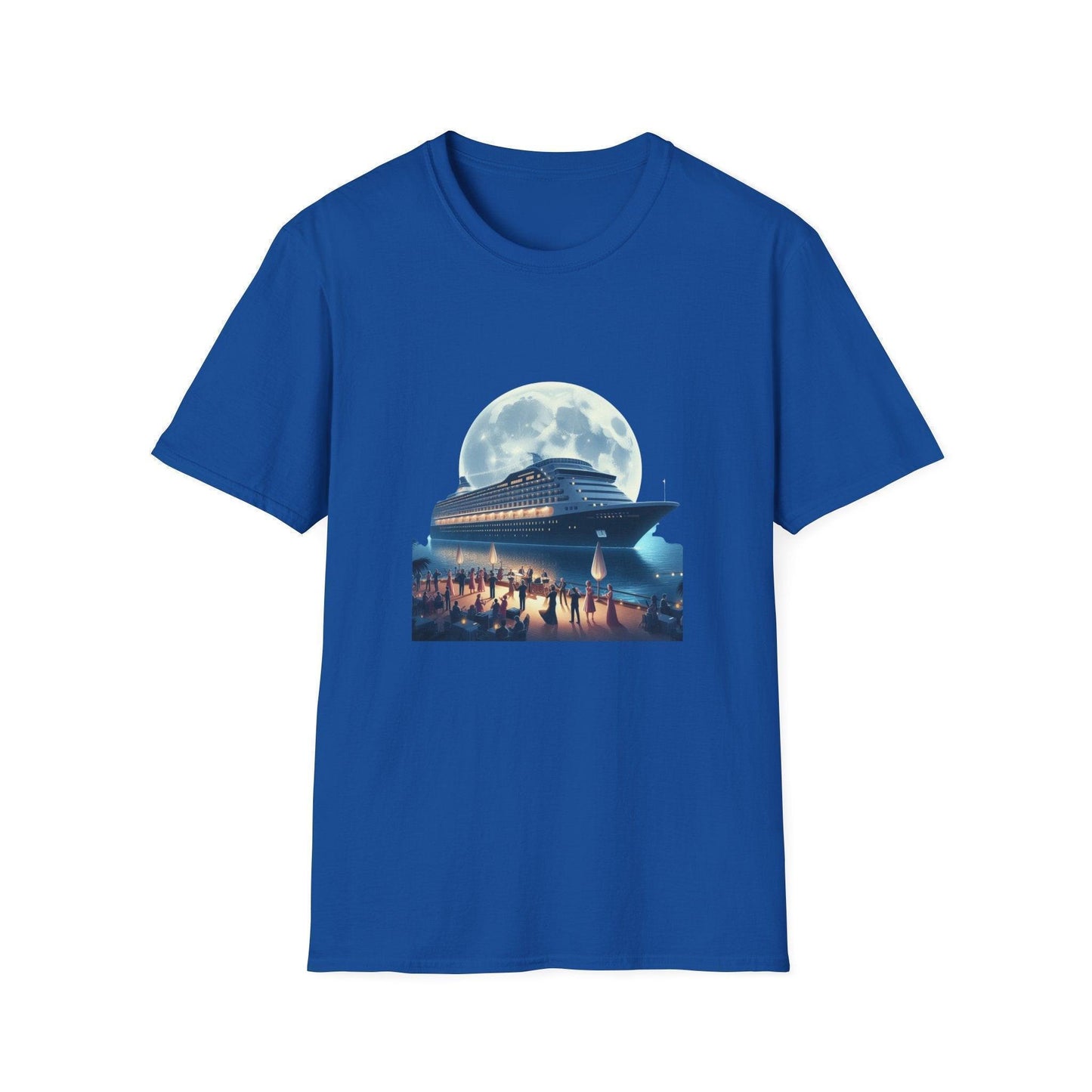 Moonlight Cruise Party 🛳️ Unisex T-Shirt - Dance the Night Away! 🌕 - Whippie's