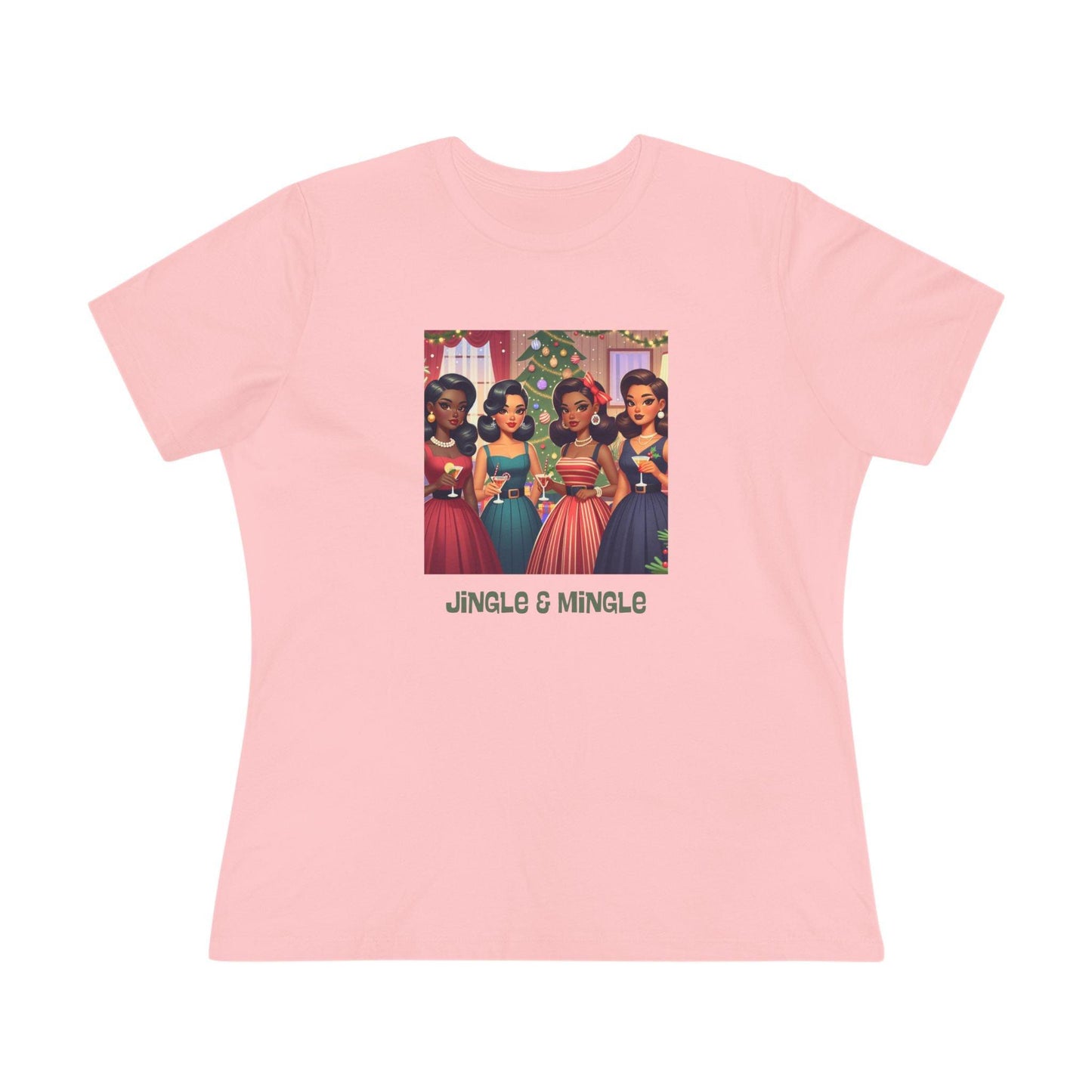 Jingle and Mingle Tee - Holiday Cheer, Please! ๐ฅ๐ Women's Softstyle Tee - Whippie's