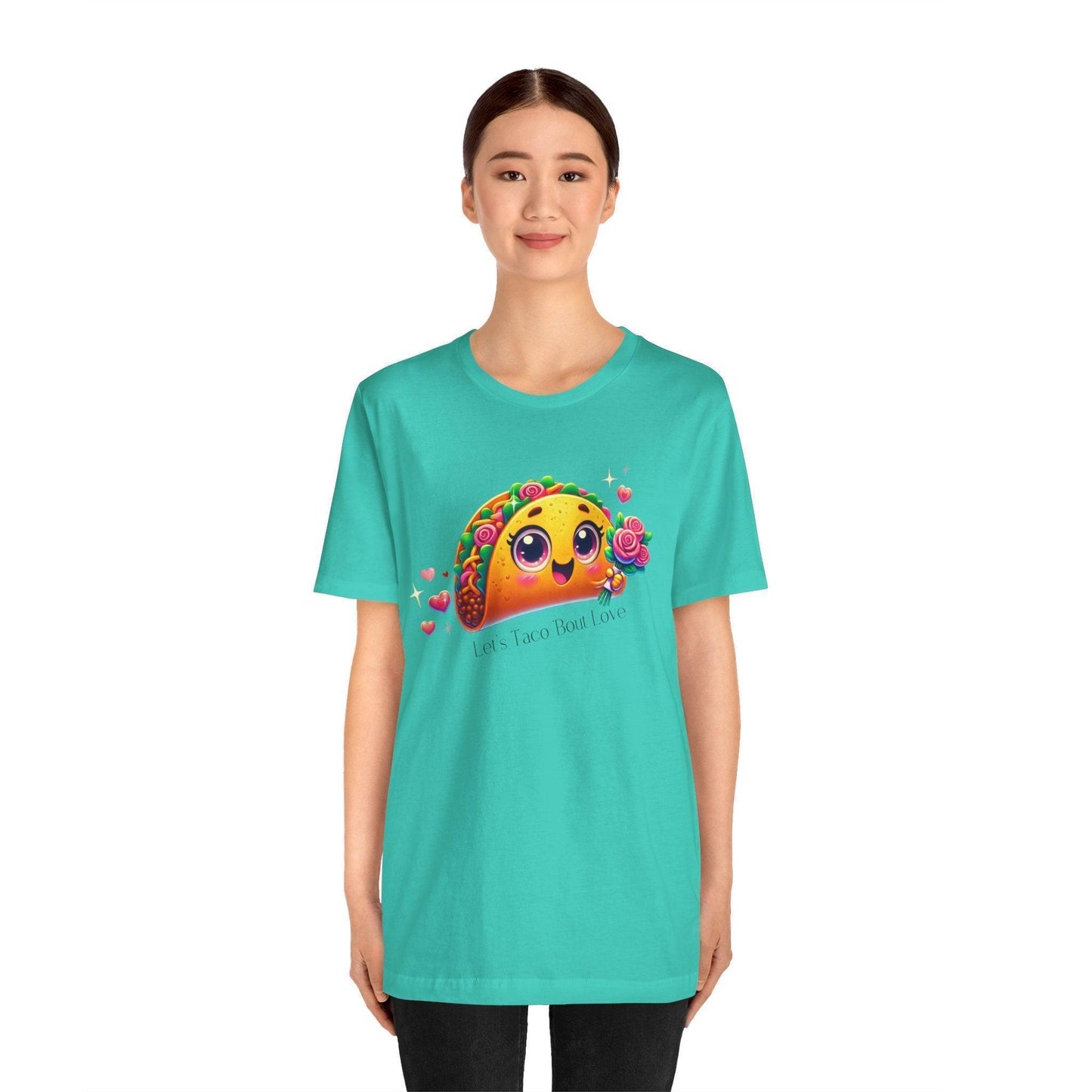 🌮 Let's Taco 'Bout Love 💖 Unisex Jersey Tee ✨ Spread the love this Valentine's Day! - Whippie's