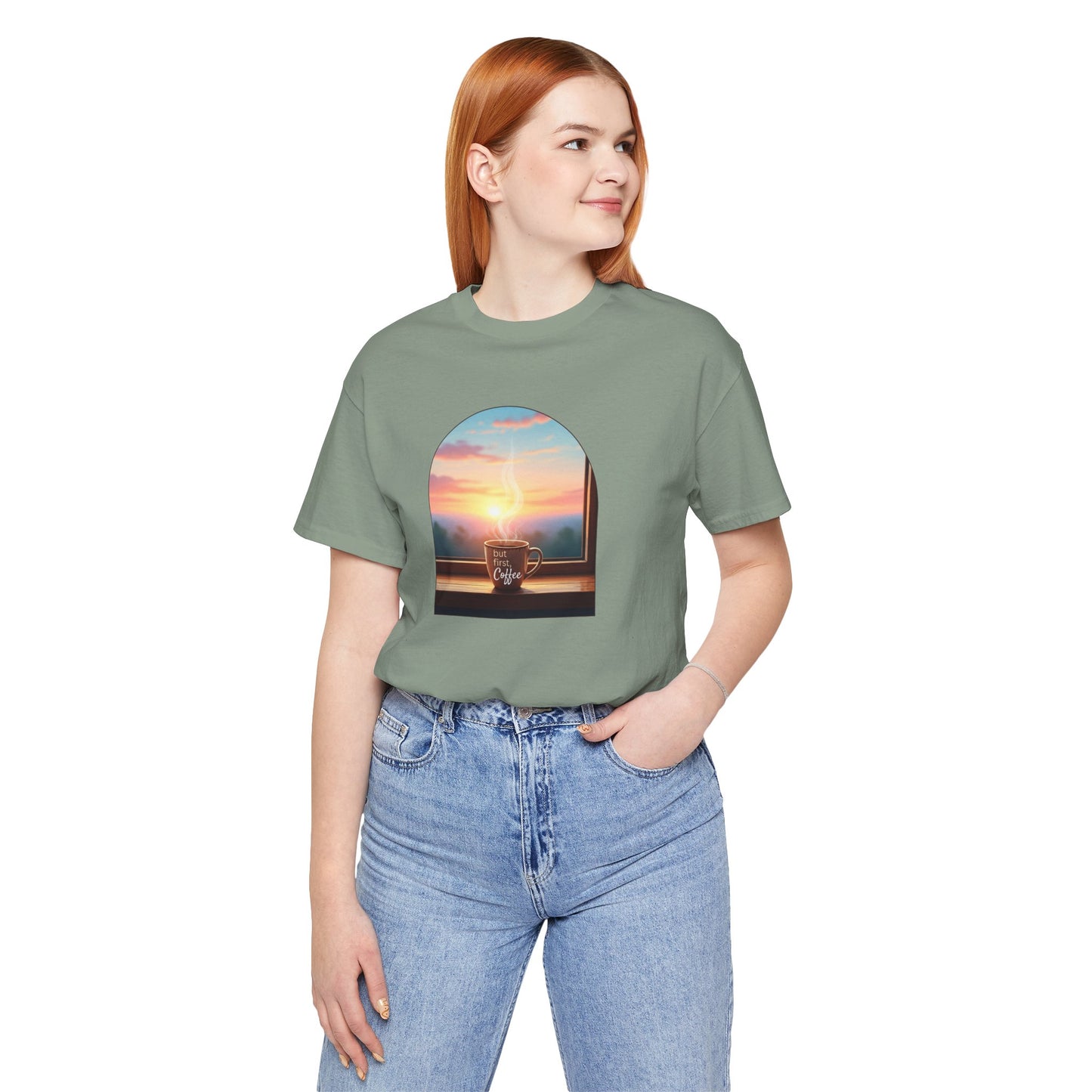 But First, Coffee - Unisex Jersey Tee - Whippie's