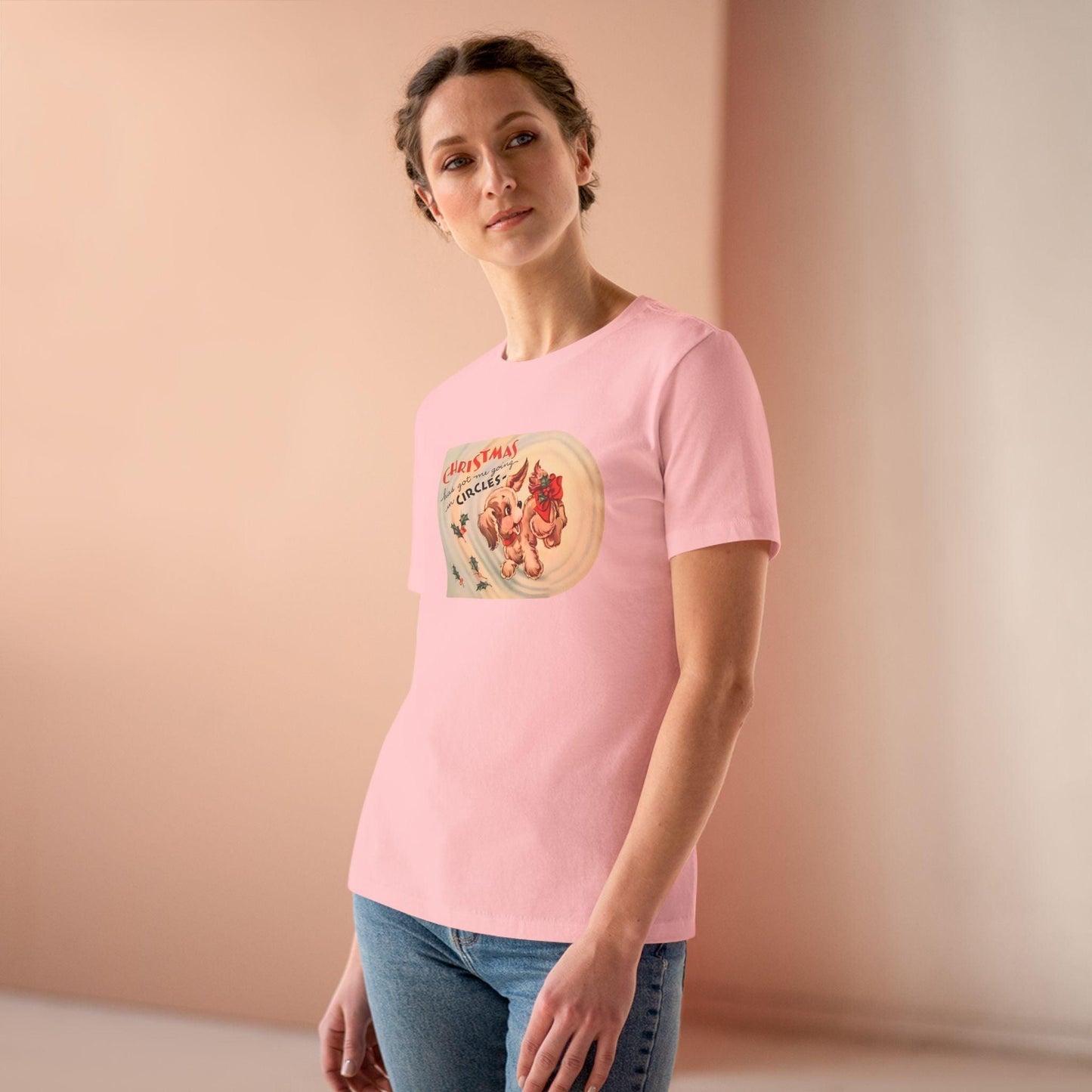 Christmas Has Me Going in Circles - Women's Softstyle Tee - Whippie's