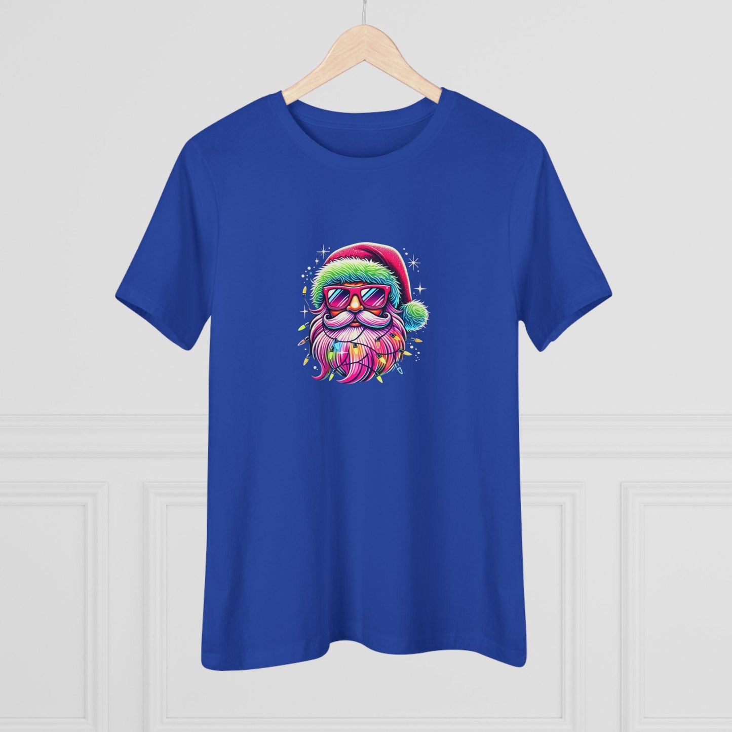 Shine Bright Like Santa! Merry and Bright! 🎅🏻✨🌈 - Women's Softstyle Tee - Whippie's