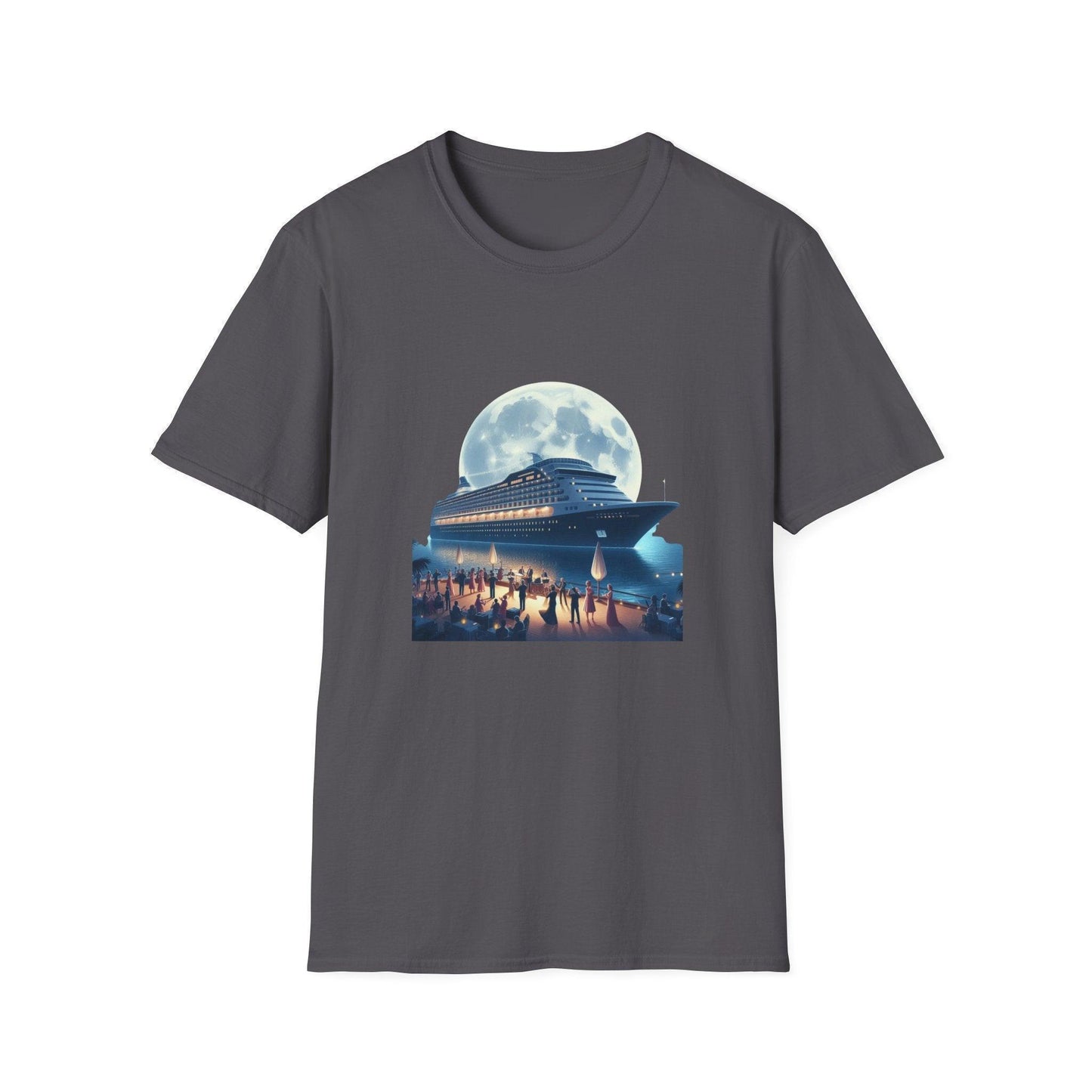 Moonlight Cruise Party 🛳️ Unisex T-Shirt - Dance the Night Away! 🌕 - Whippie's